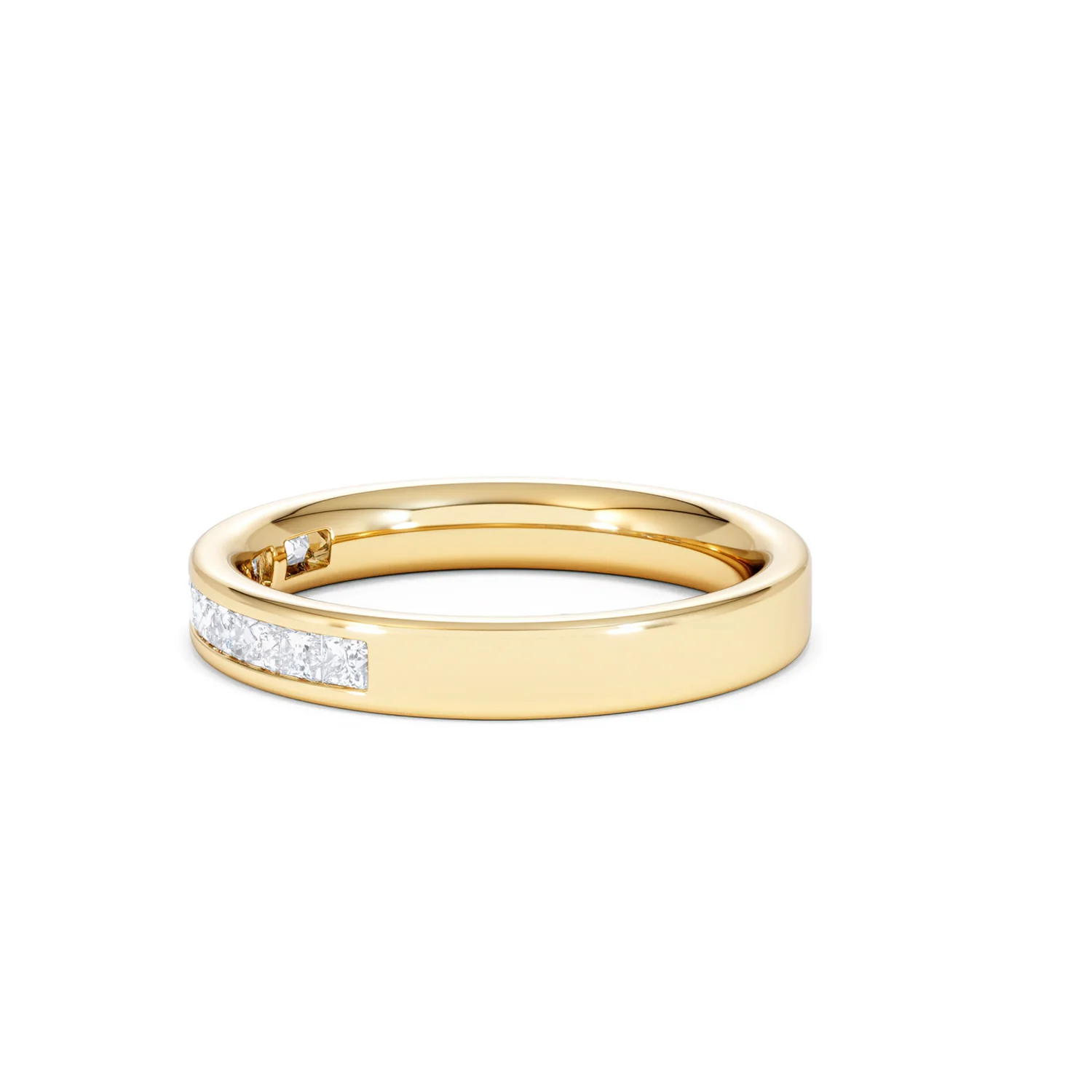Eterna Lab Diamond Princess Cut Half Eternity Ring 0.50ct F/VS in 9K Gold - Image 74