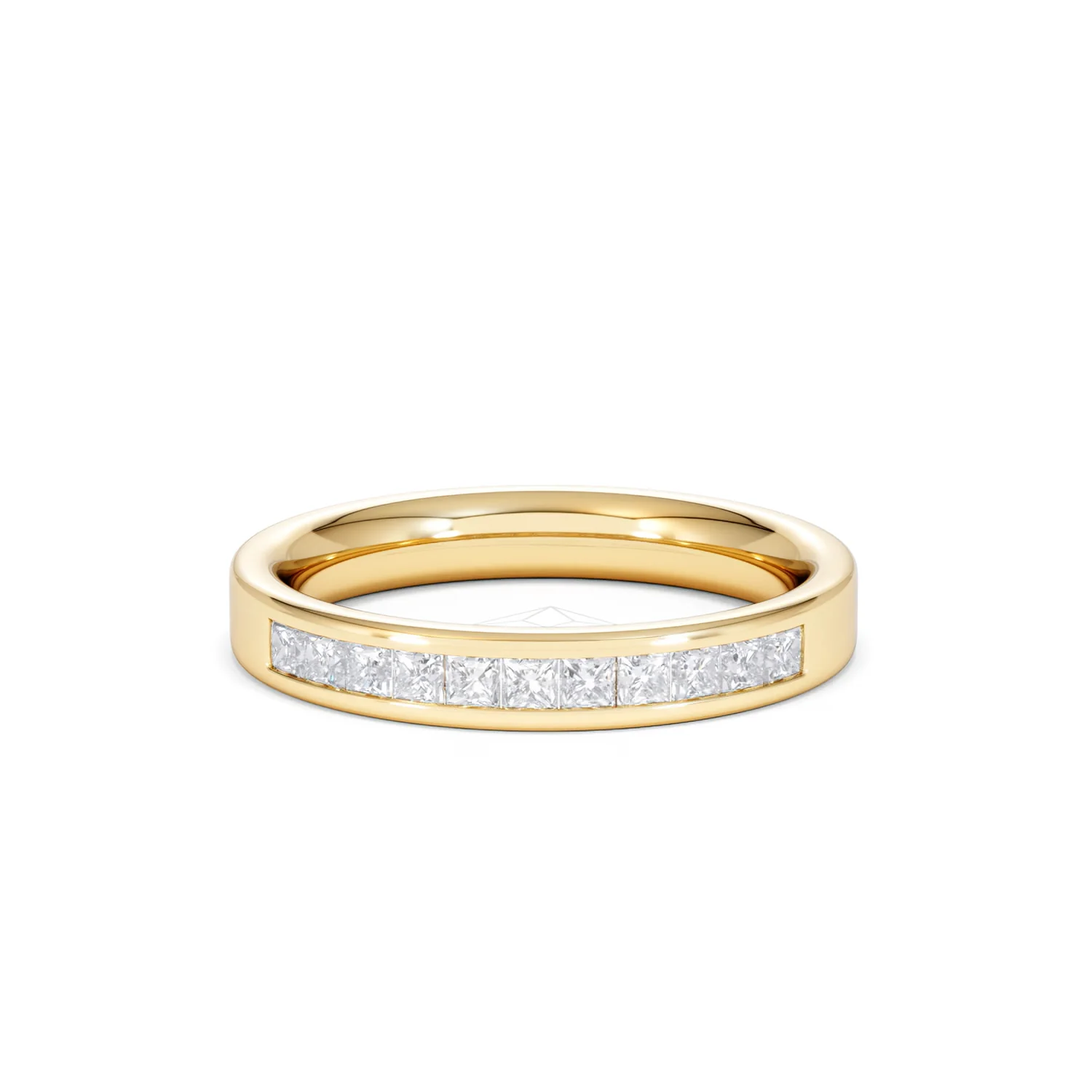 Eterna Lab Diamond Princess Cut Half Eternity Ring 0.50ct F/VS in 9K Gold - Image 91