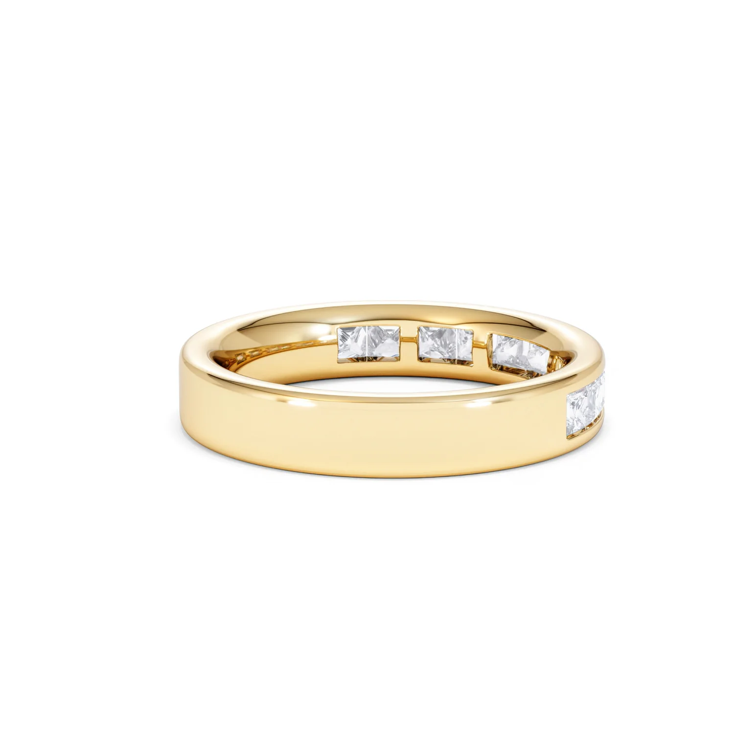 Eterna Lab Diamond Princess Cut Half Eternity Ring 1.00ct F/VS in 9K Gold - Image 38