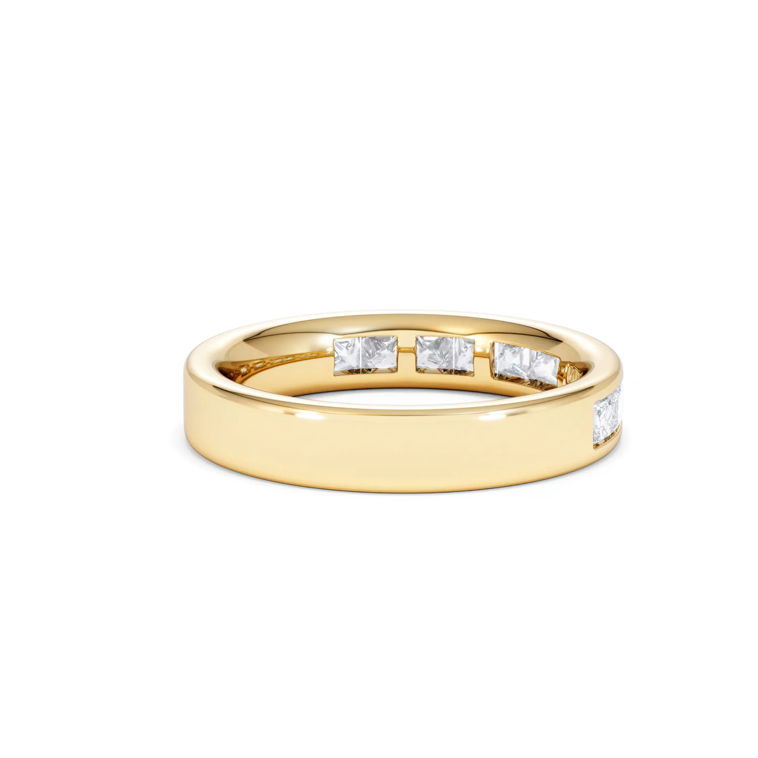 Eterna Lab Diamond Princess Cut Half Eternity Ring 1.00ct F/VS in 9K Gold - Image 39