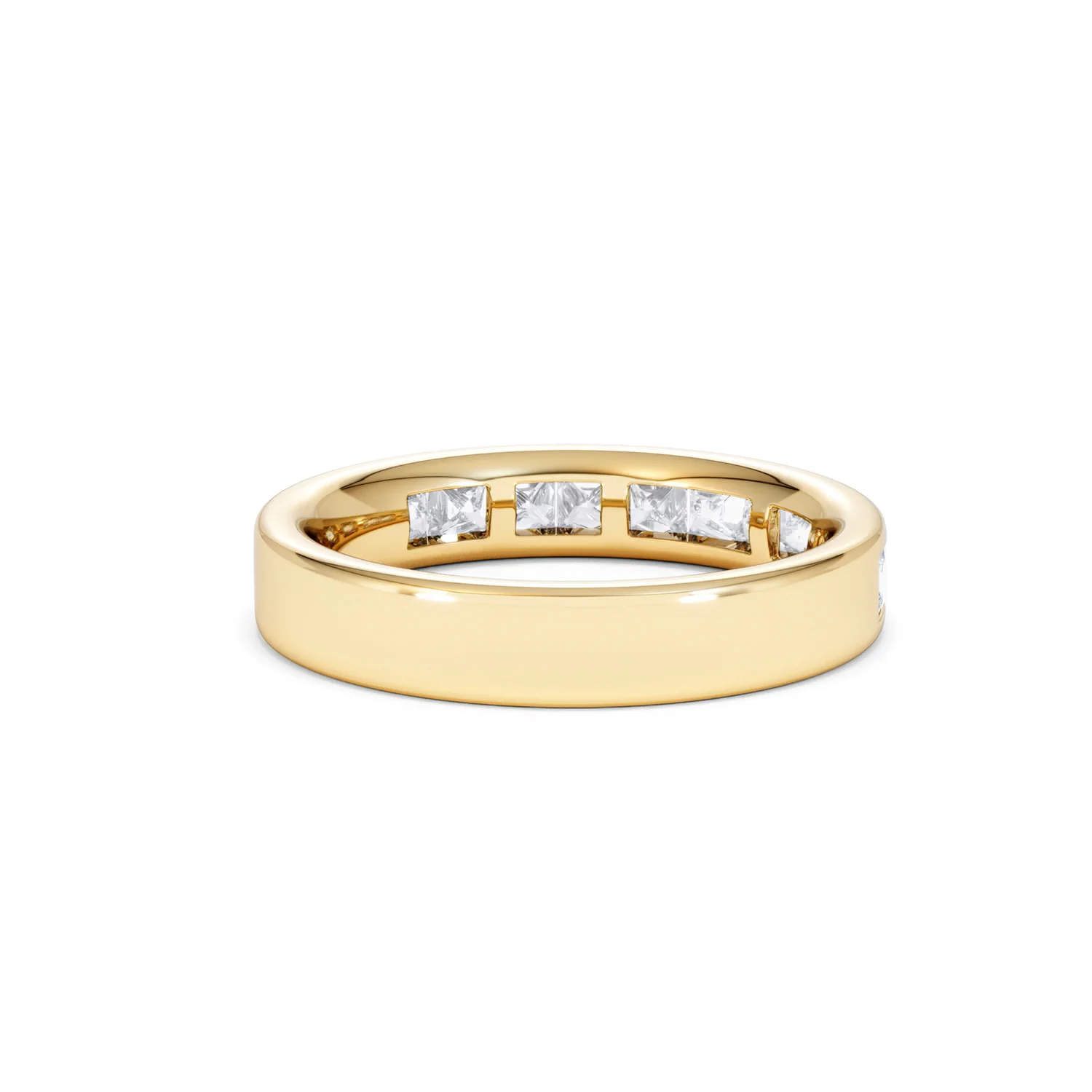 Eterna Lab Diamond Princess Cut Half Eternity Ring 1.00ct F/VS in 9K Gold - Image 43