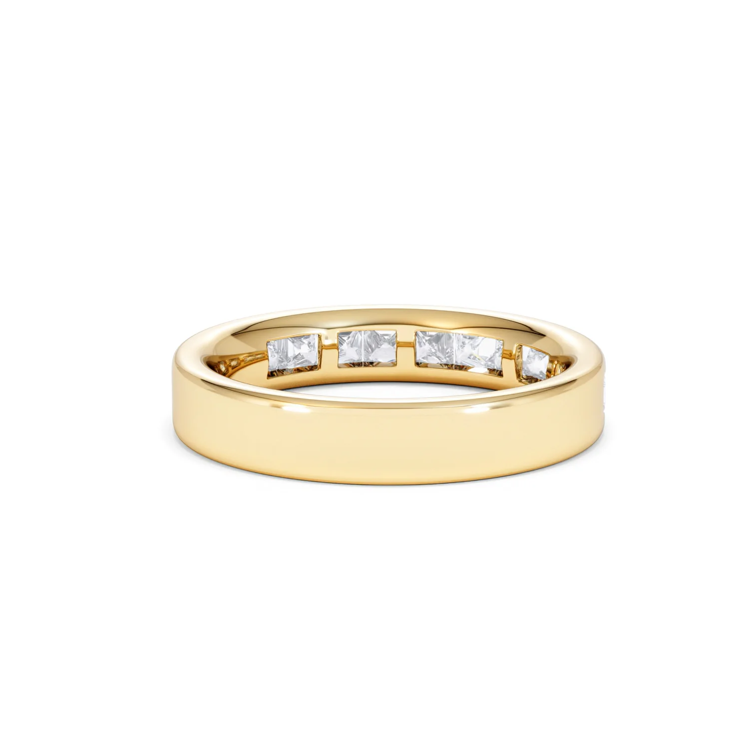 Eterna Lab Diamond Princess Cut Half Eternity Ring 1.00ct F/VS in 9K Gold - Image 44