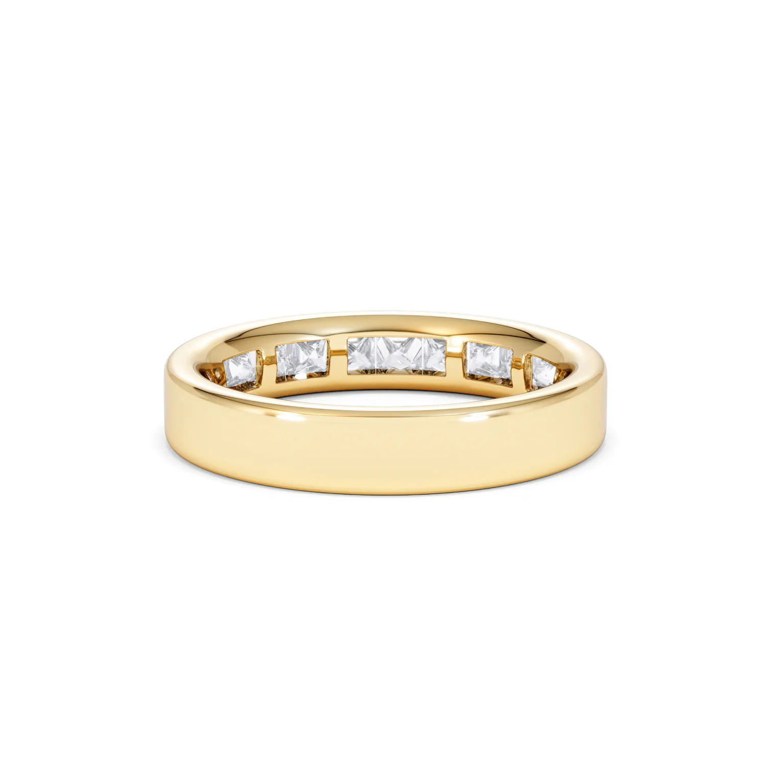Eterna Lab Diamond Princess Cut Half Eternity Ring 1.00ct F/VS in 9K Gold - Image 49