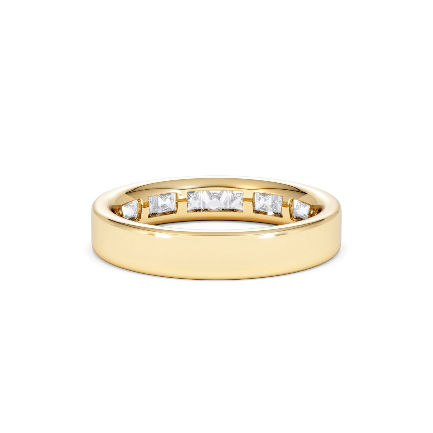 Eterna Lab Diamond Princess Cut Half Eternity Ring 1.00ct F/VS in 9K Gold - Image 50