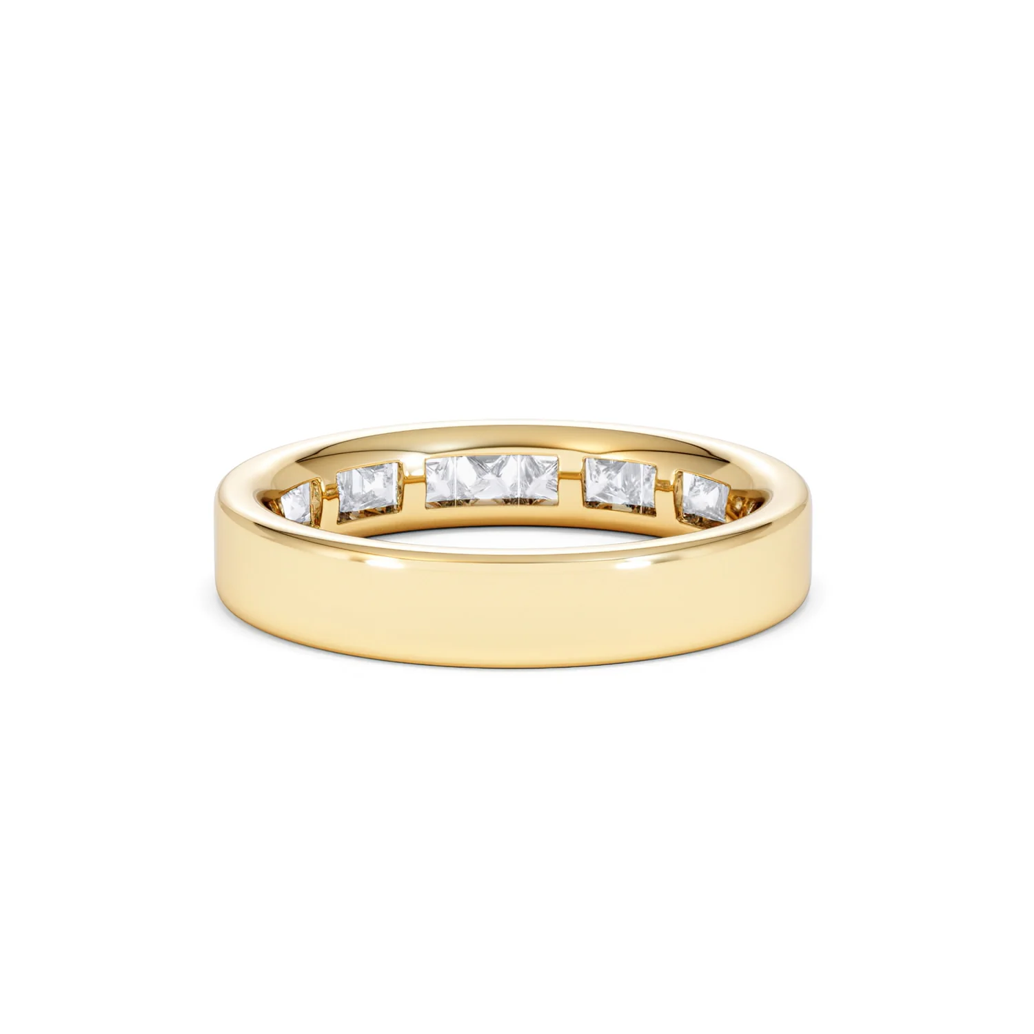 Eterna Lab Diamond Princess Cut Half Eternity Ring 1.00ct F/VS in 9K Gold - Image 51