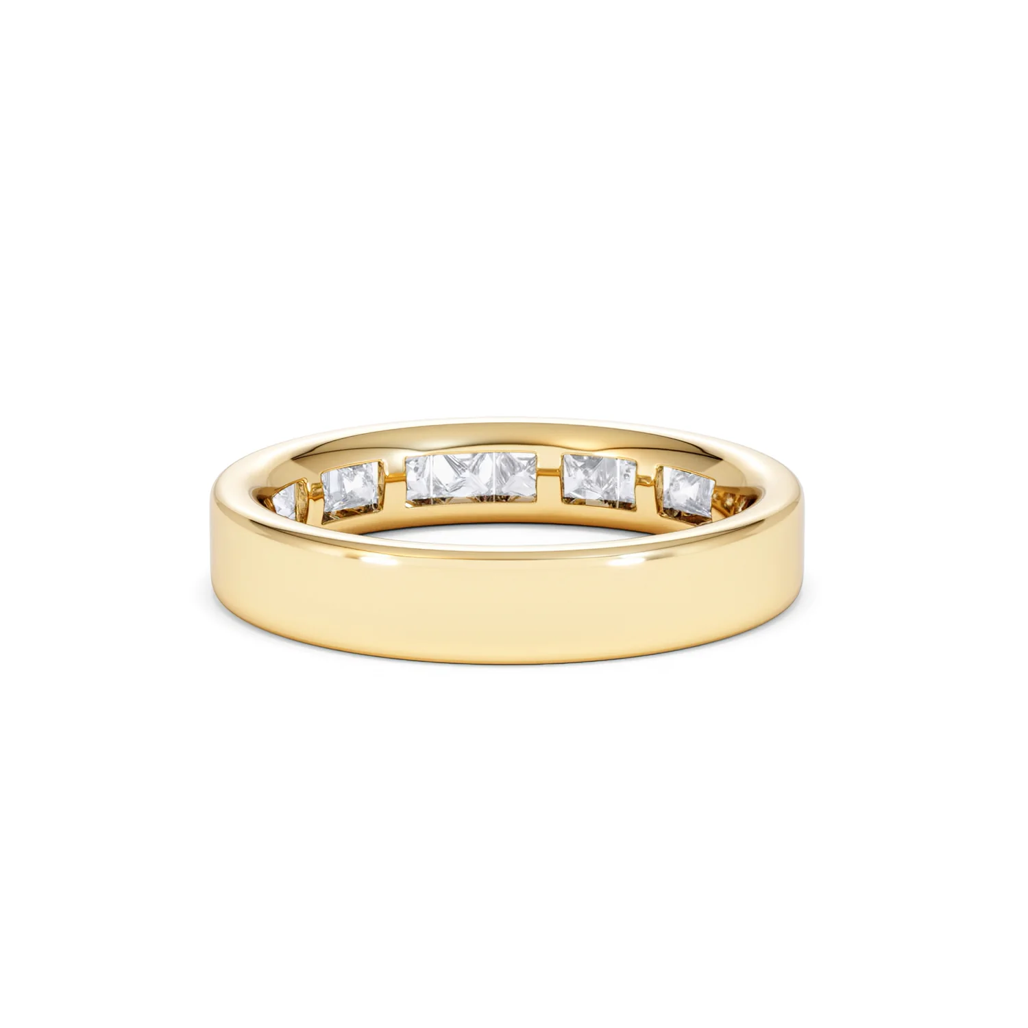 Eterna Lab Diamond Princess Cut Half Eternity Ring 1.00ct F/VS in 9K Gold - Image 52
