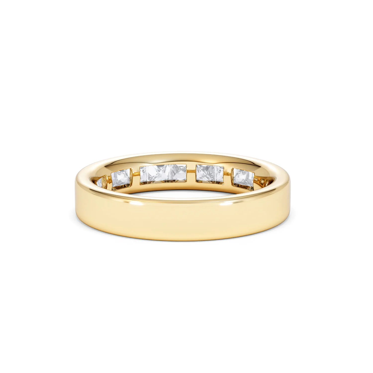 Eterna Lab Diamond Princess Cut Half Eternity Ring 1.00ct F/VS in 9K Gold - Image 53