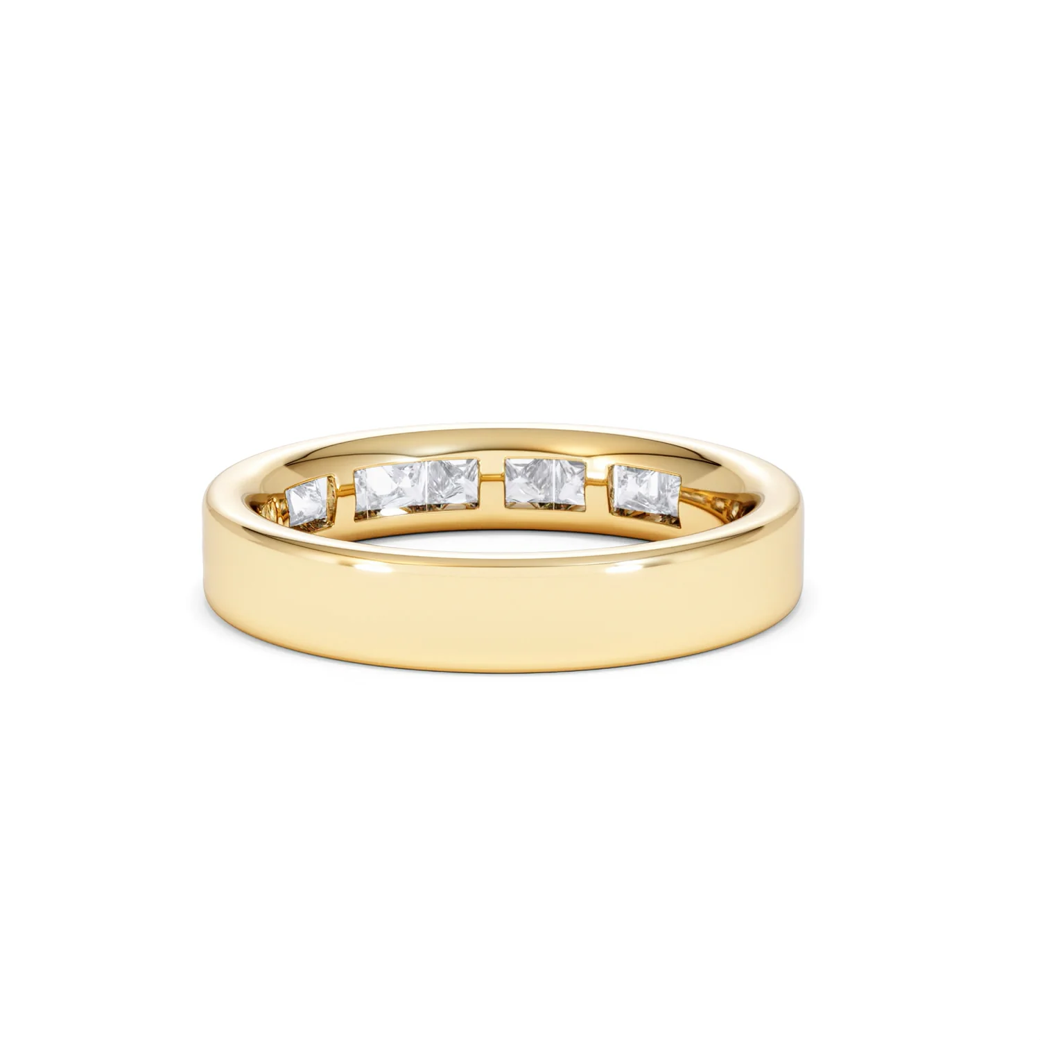 Eterna Lab Diamond Princess Cut Half Eternity Ring 1.00ct F/VS in 9K Gold - Image 55