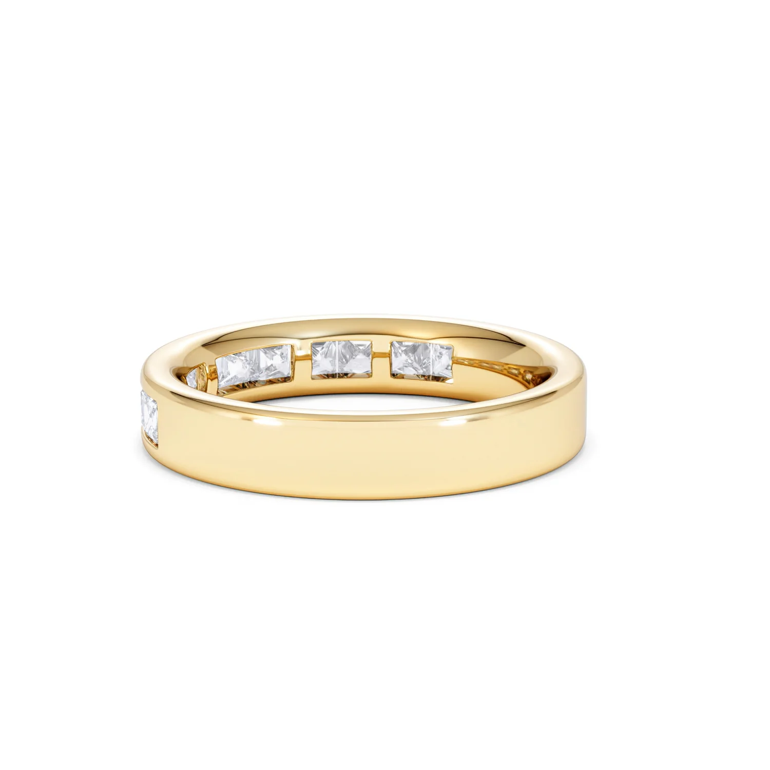 Eterna Lab Diamond Princess Cut Half Eternity Ring 1.00ct F/VS in 9K Gold - Image 59