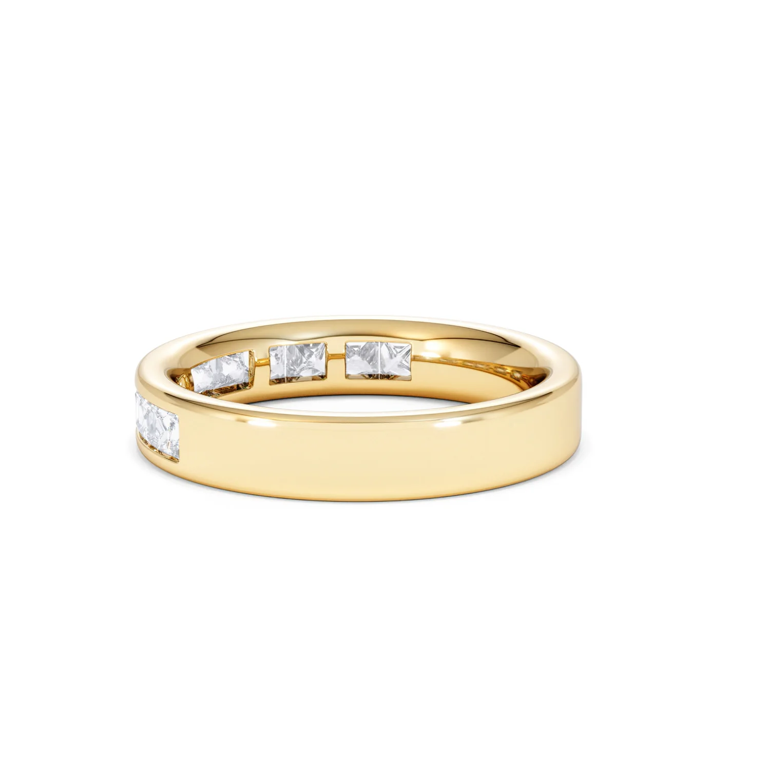 Eterna Lab Diamond Princess Cut Half Eternity Ring 1.00ct F/VS in 9K Gold - Image 62