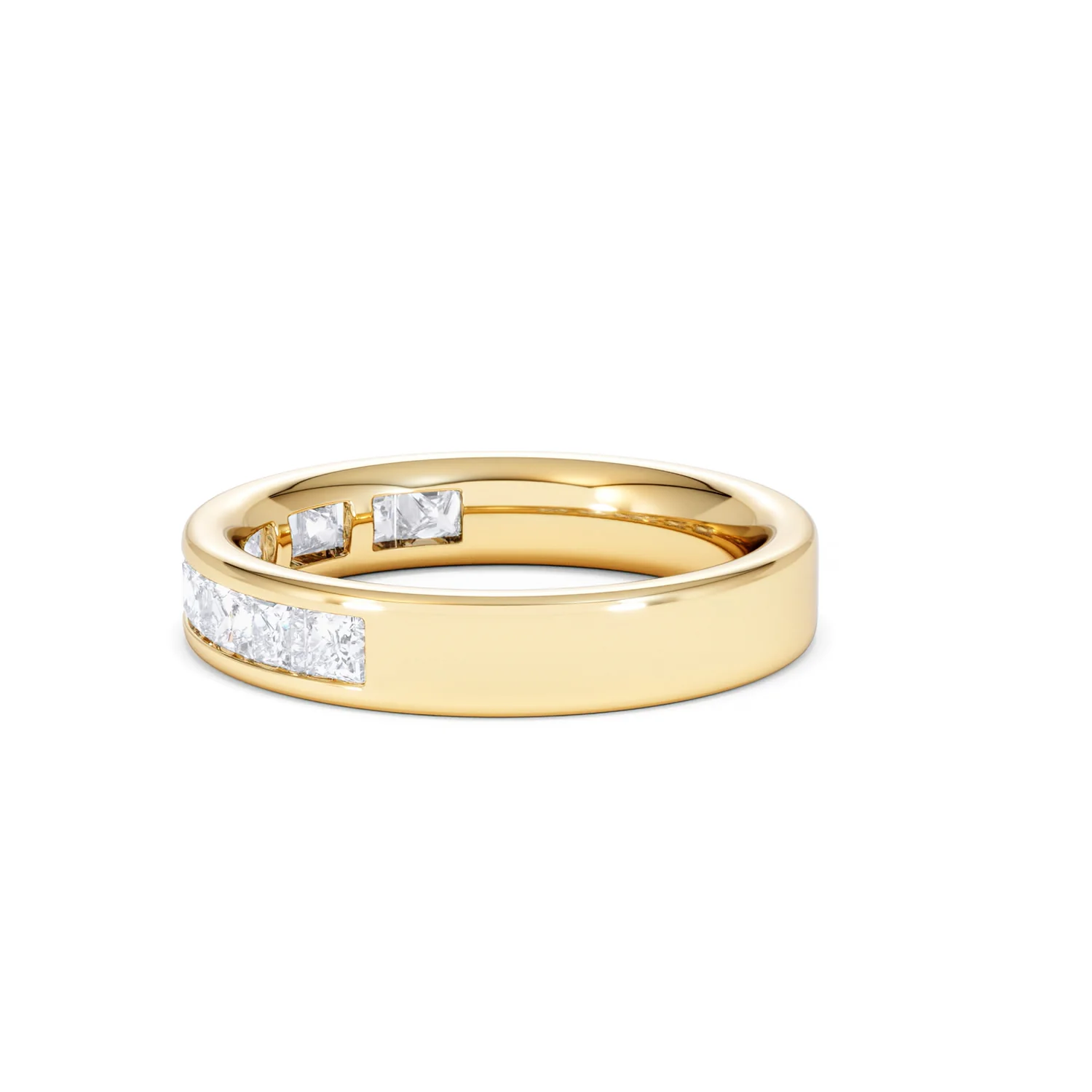 Eterna Lab Diamond Princess Cut Half Eternity Ring 1.00ct F/VS in 9K Gold - Image 68