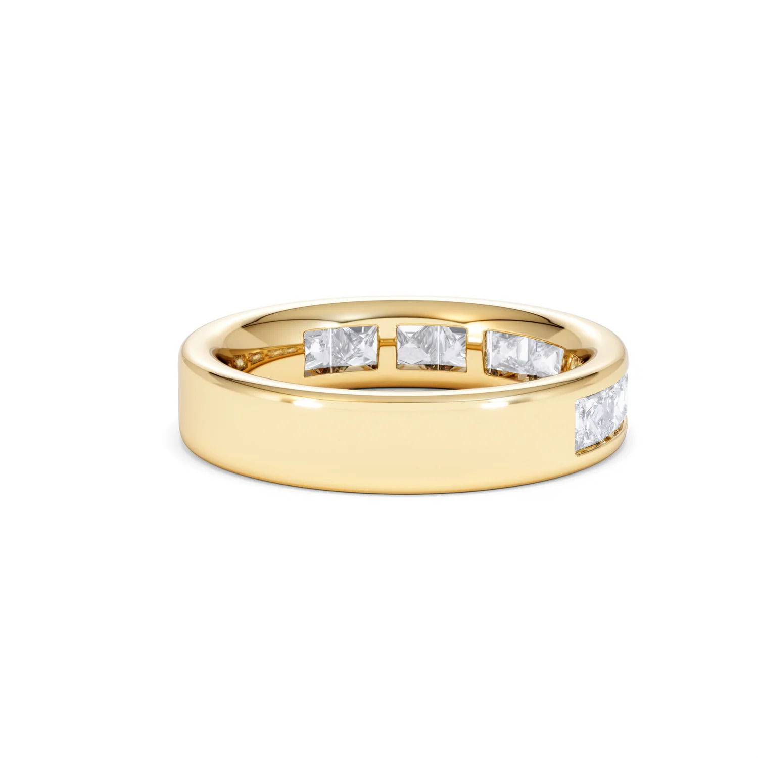 Eterna Lab Diamond Princess Cut Half Eternity Ring 1.50ct F/VS in 9K Gold - Image 39