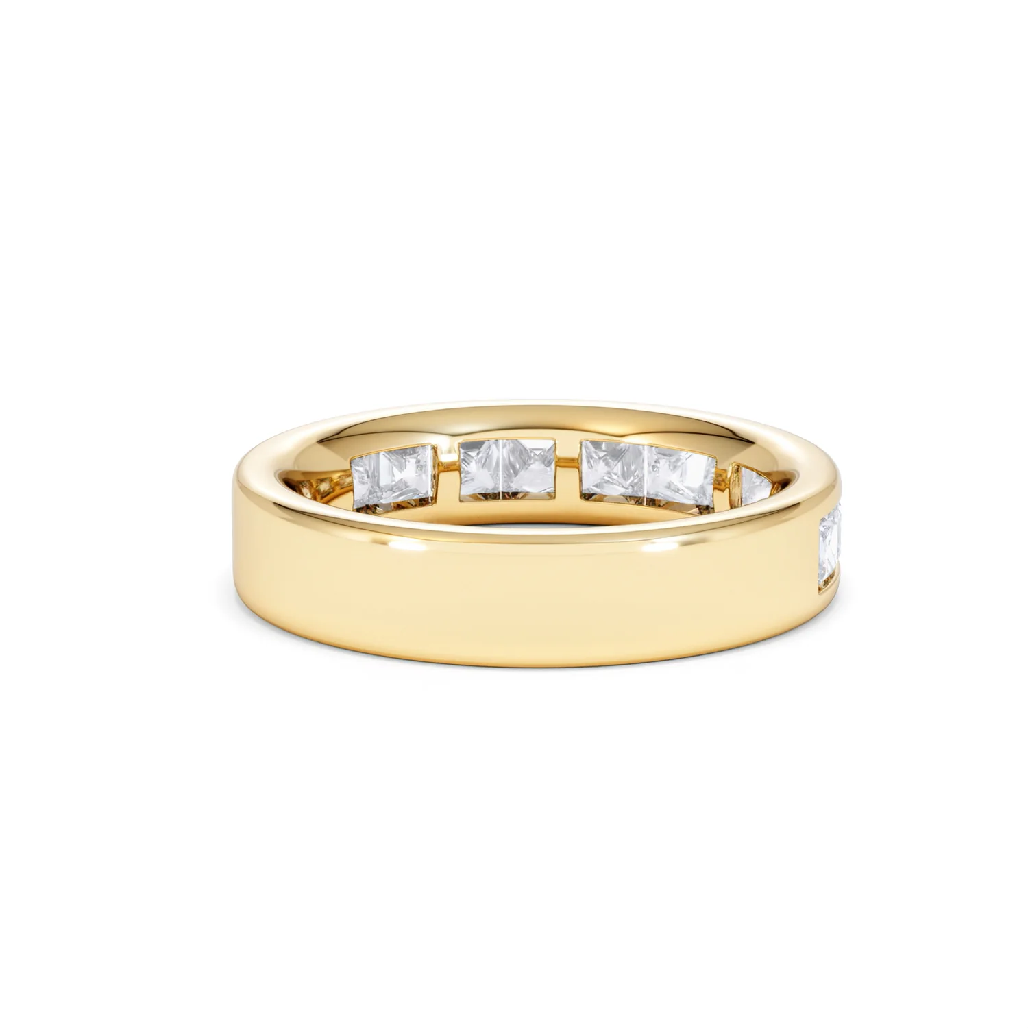 Eterna Lab Diamond Princess Cut Half Eternity Ring 1.50ct F/VS in 9K Gold - Image 43