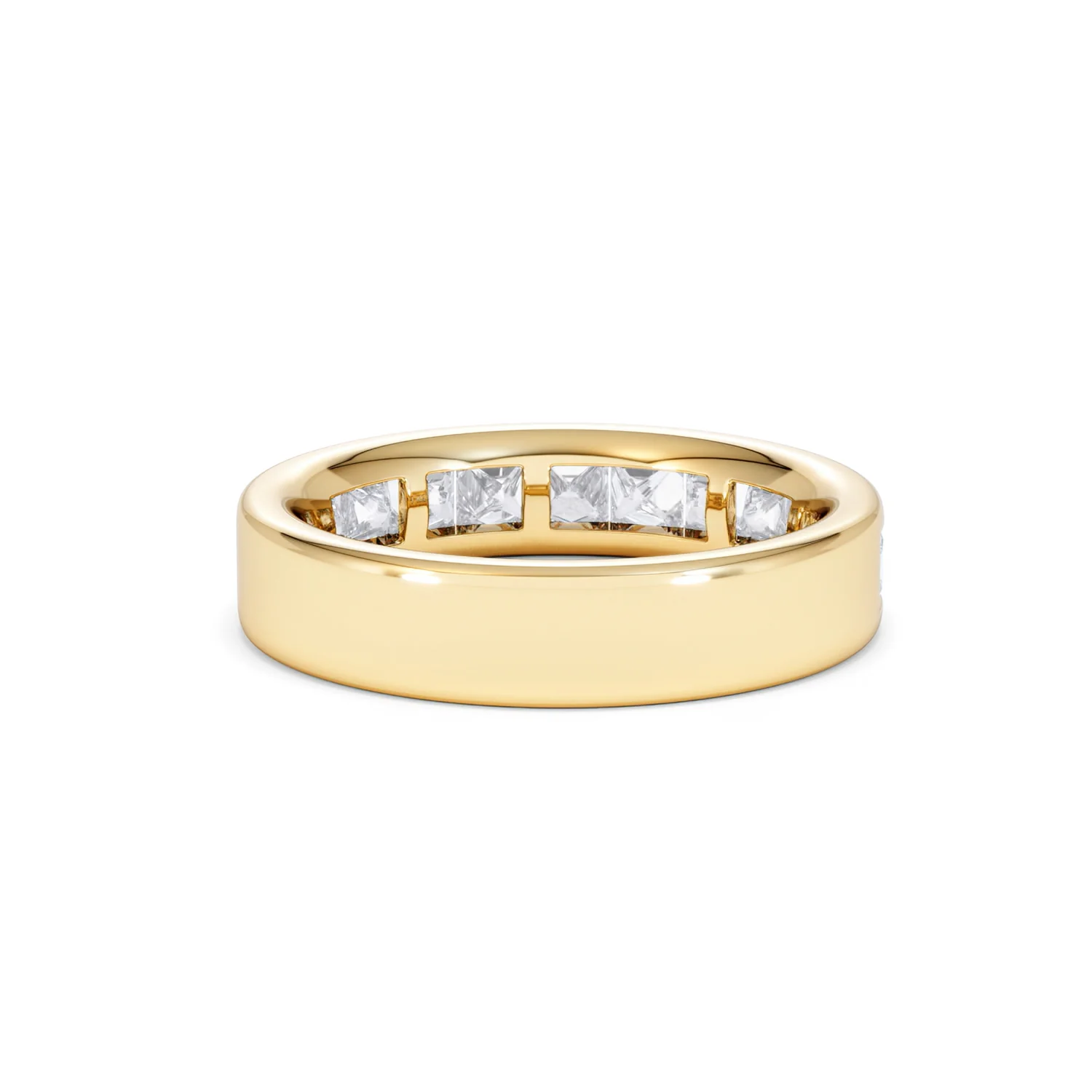 Eterna Lab Diamond Princess Cut Half Eternity Ring 1.50ct F/VS in 9K Gold - Image 46