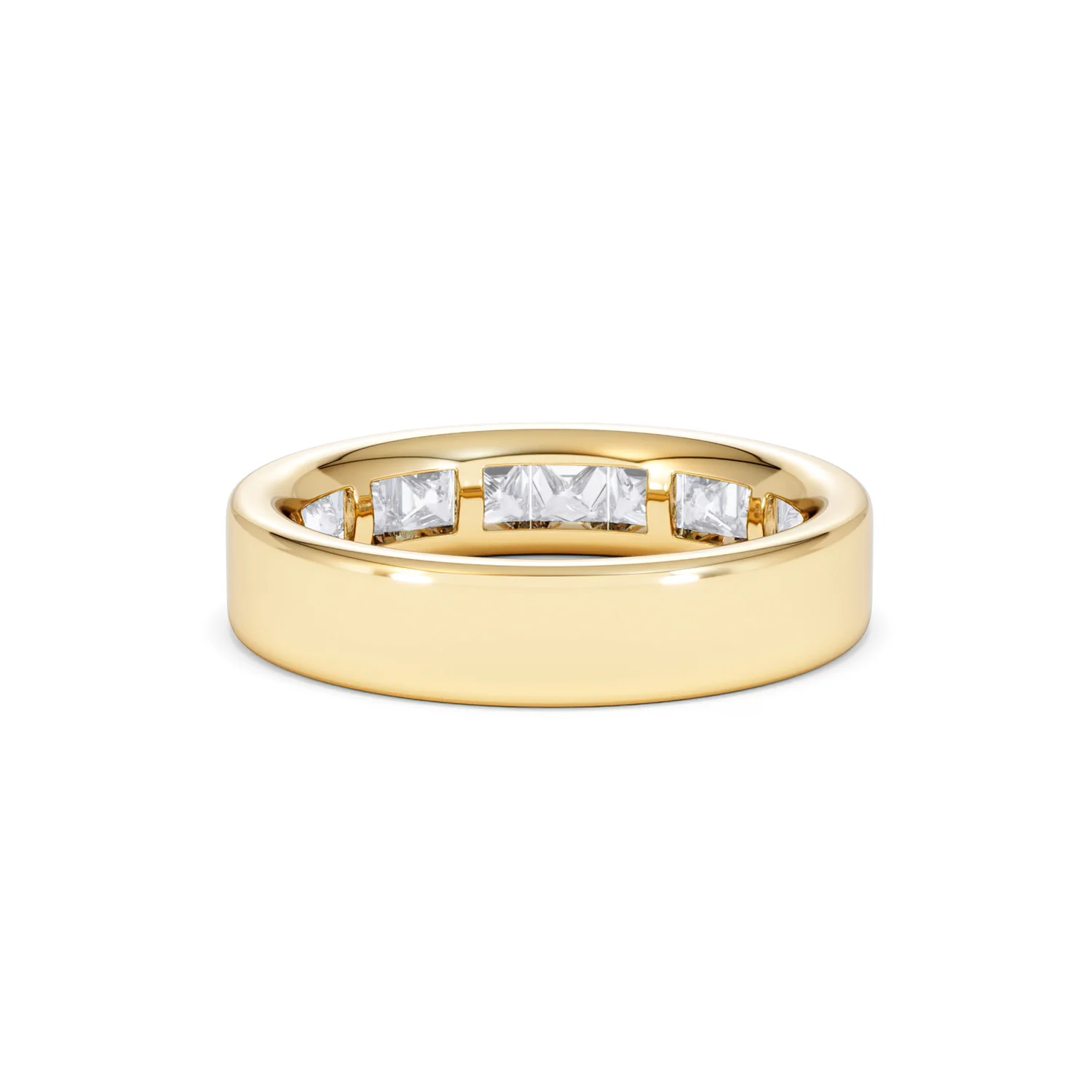 Eterna Lab Diamond Princess Cut Half Eternity Ring 1.50ct F/VS in 9K Gold - Image 49