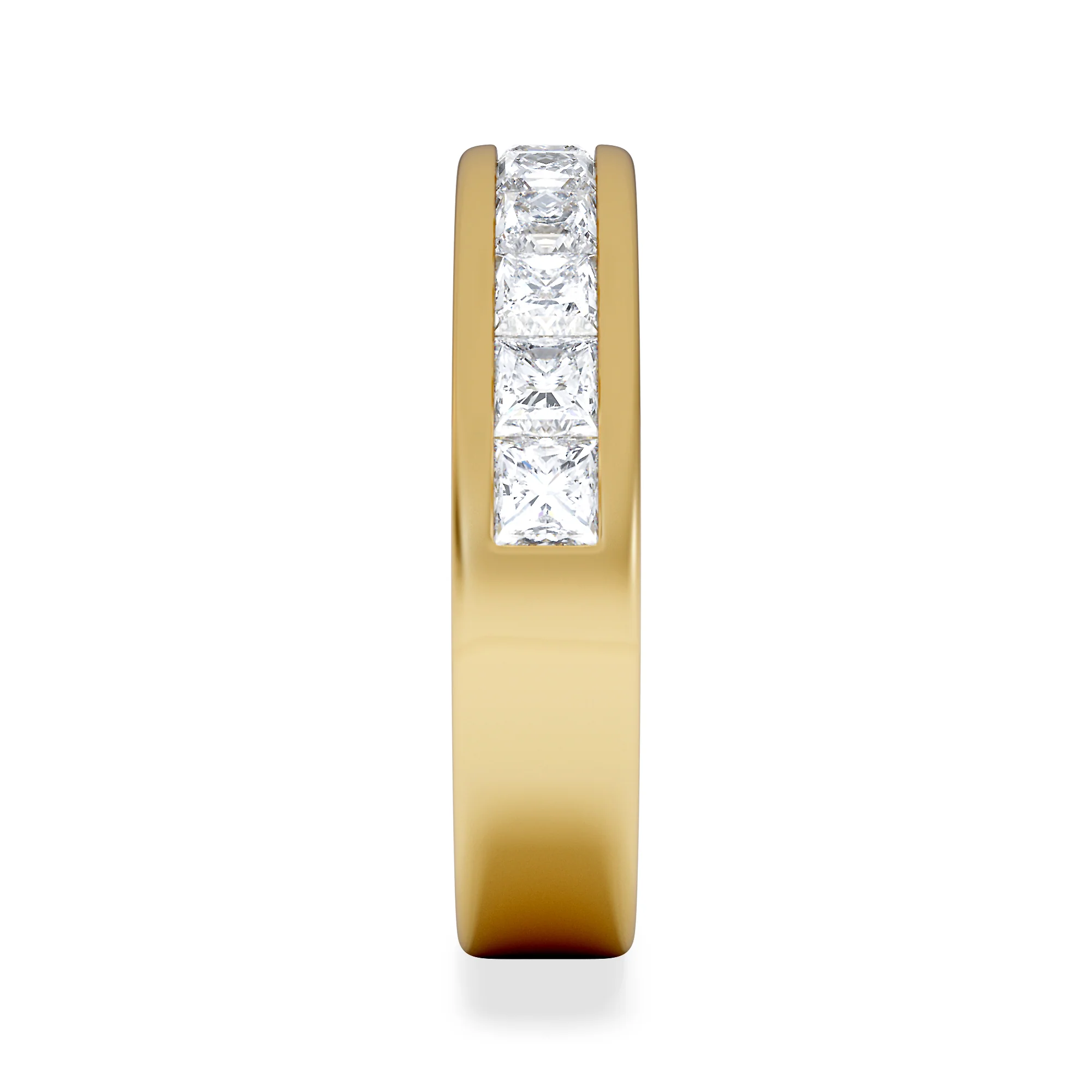Eterna Lab Diamond Princess Cut Half Eternity Ring 1.50ct F/VS in 9K Gold - Image 5