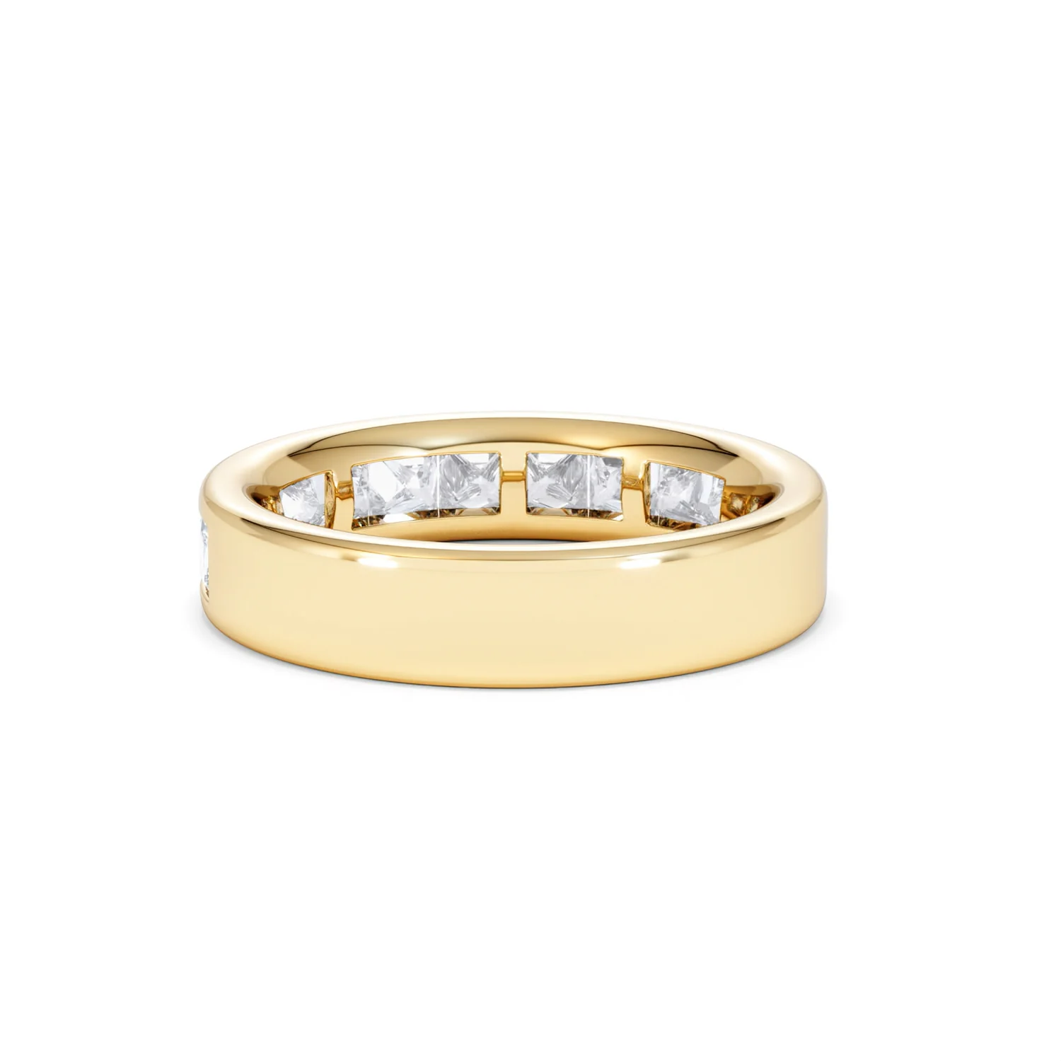 Eterna Lab Diamond Princess Cut Half Eternity Ring 1.50ct F/VS in 9K Gold - Image 55
