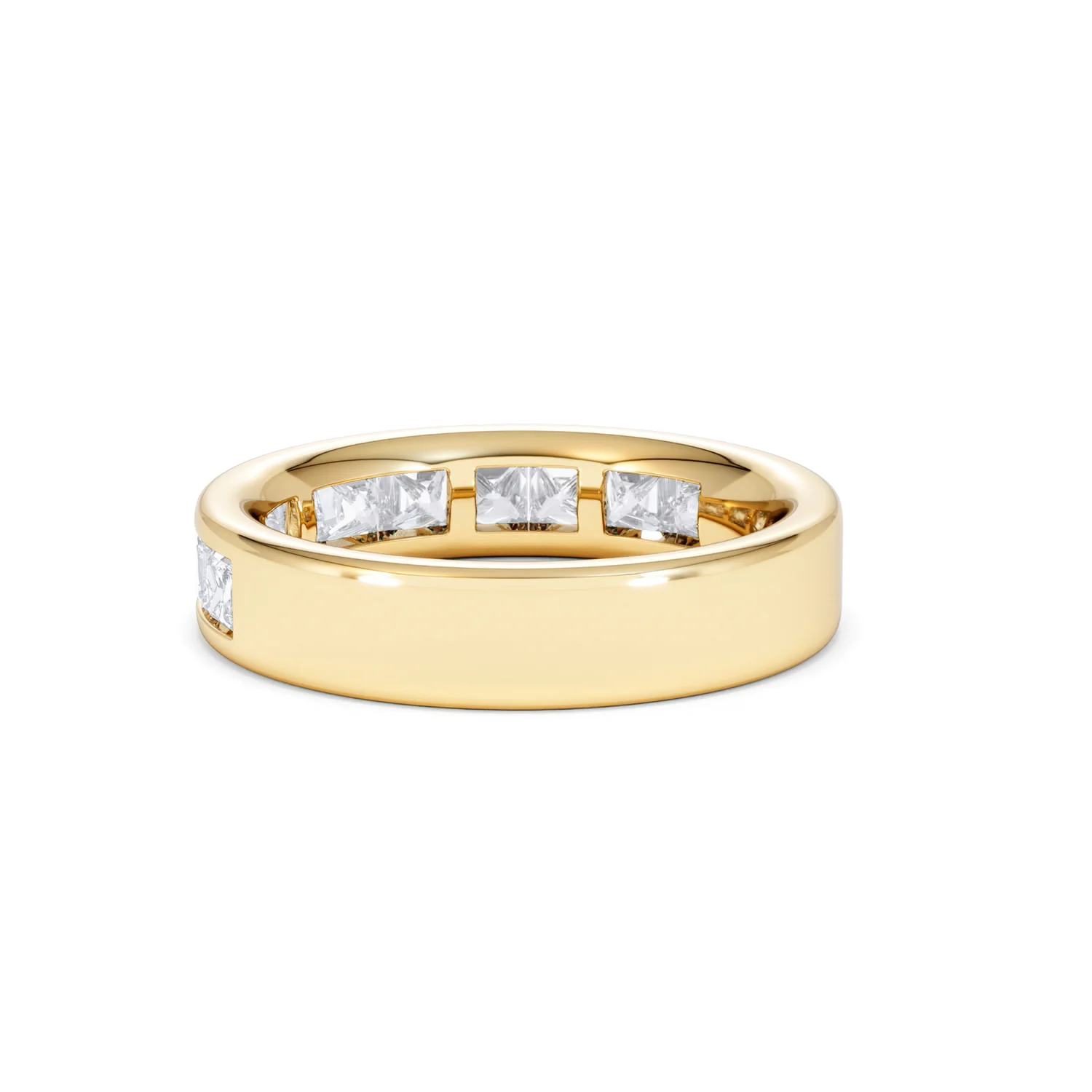 Eterna Lab Diamond Princess Cut Half Eternity Ring 1.50ct F/VS in 9K Gold - Image 58