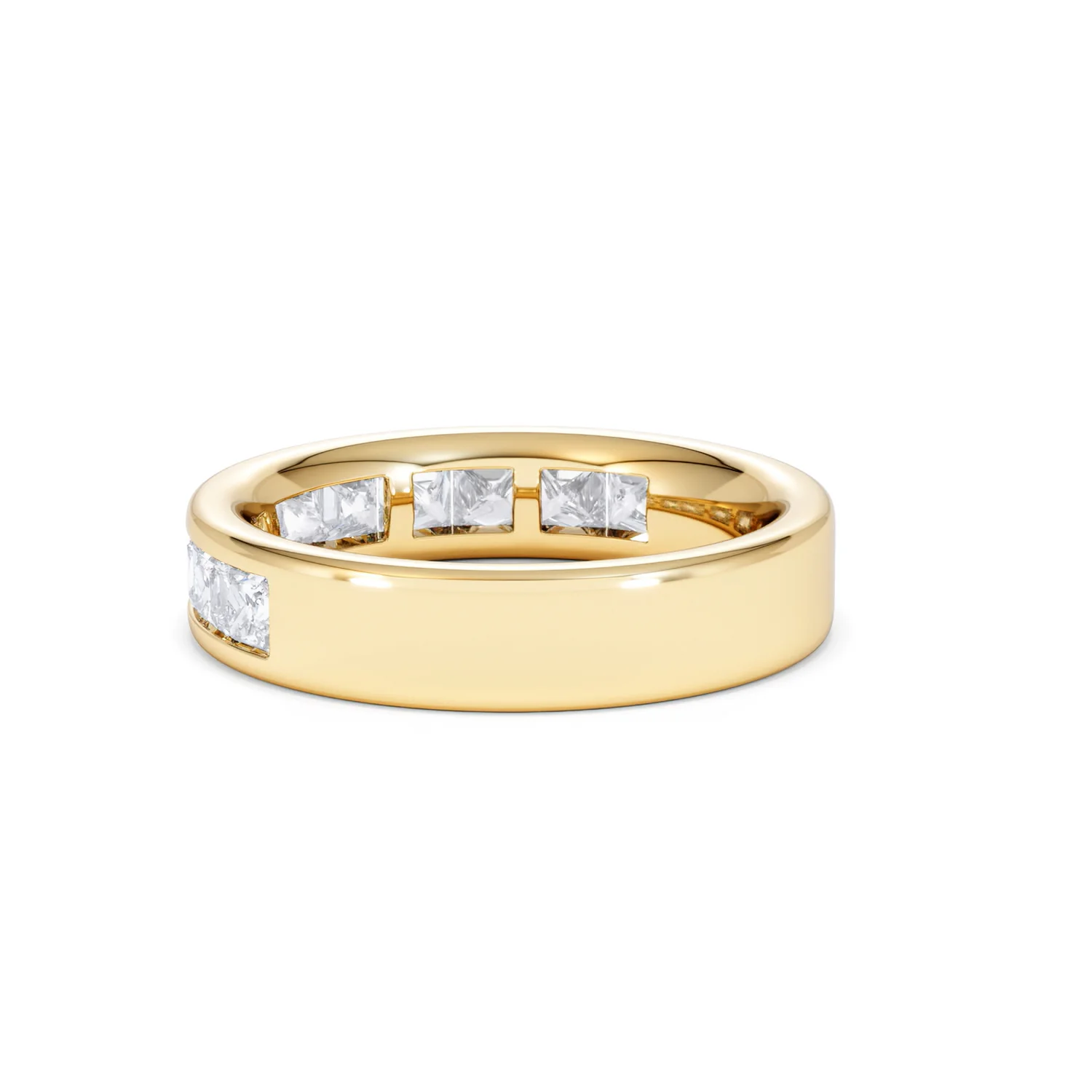 Eterna Lab Diamond Princess Cut Half Eternity Ring 1.50ct F/VS in 9K Gold - Image 61