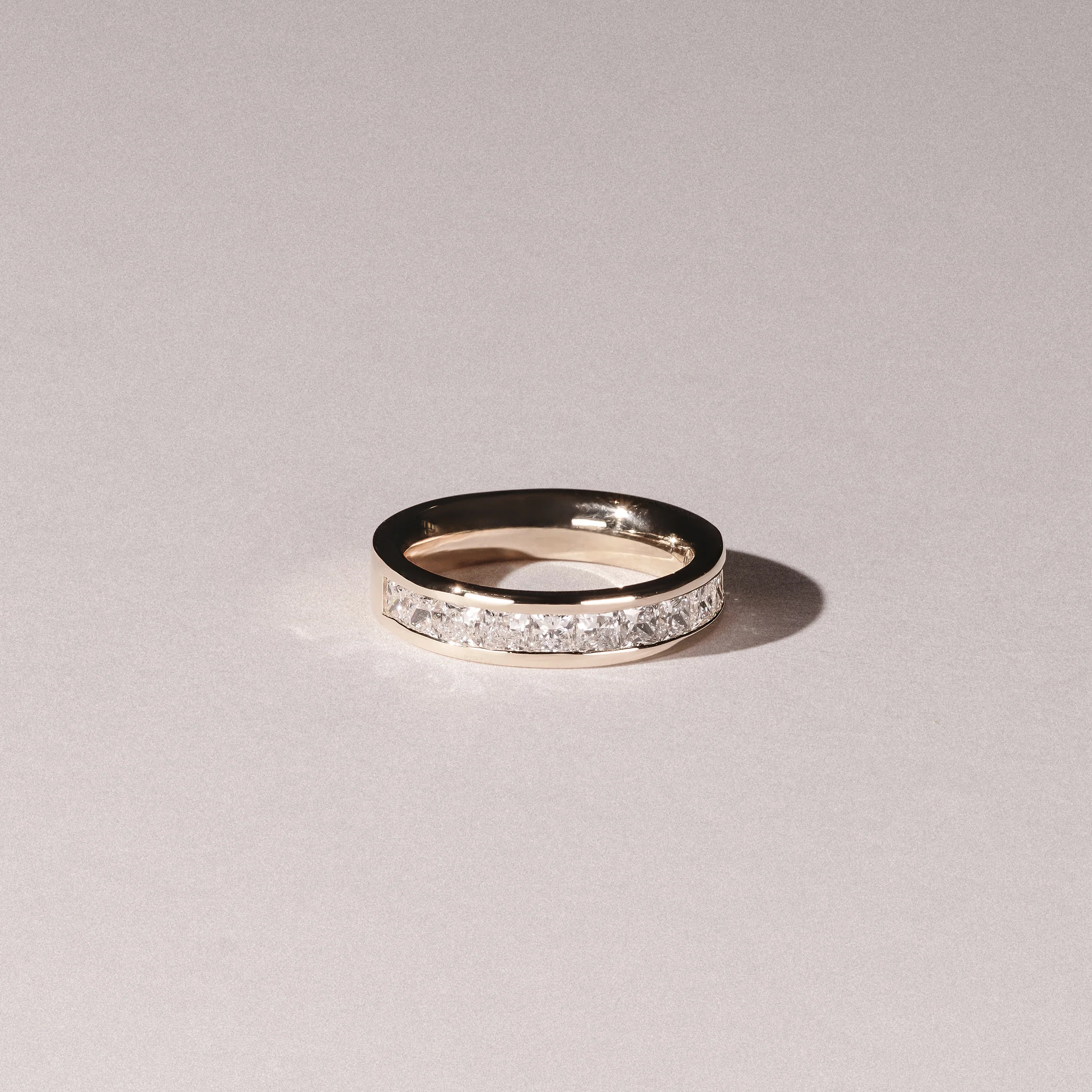 Eterna Lab Diamond Princess Cut Half Eternity Ring 1.50ct F/VS in 9K Gold - Image 8