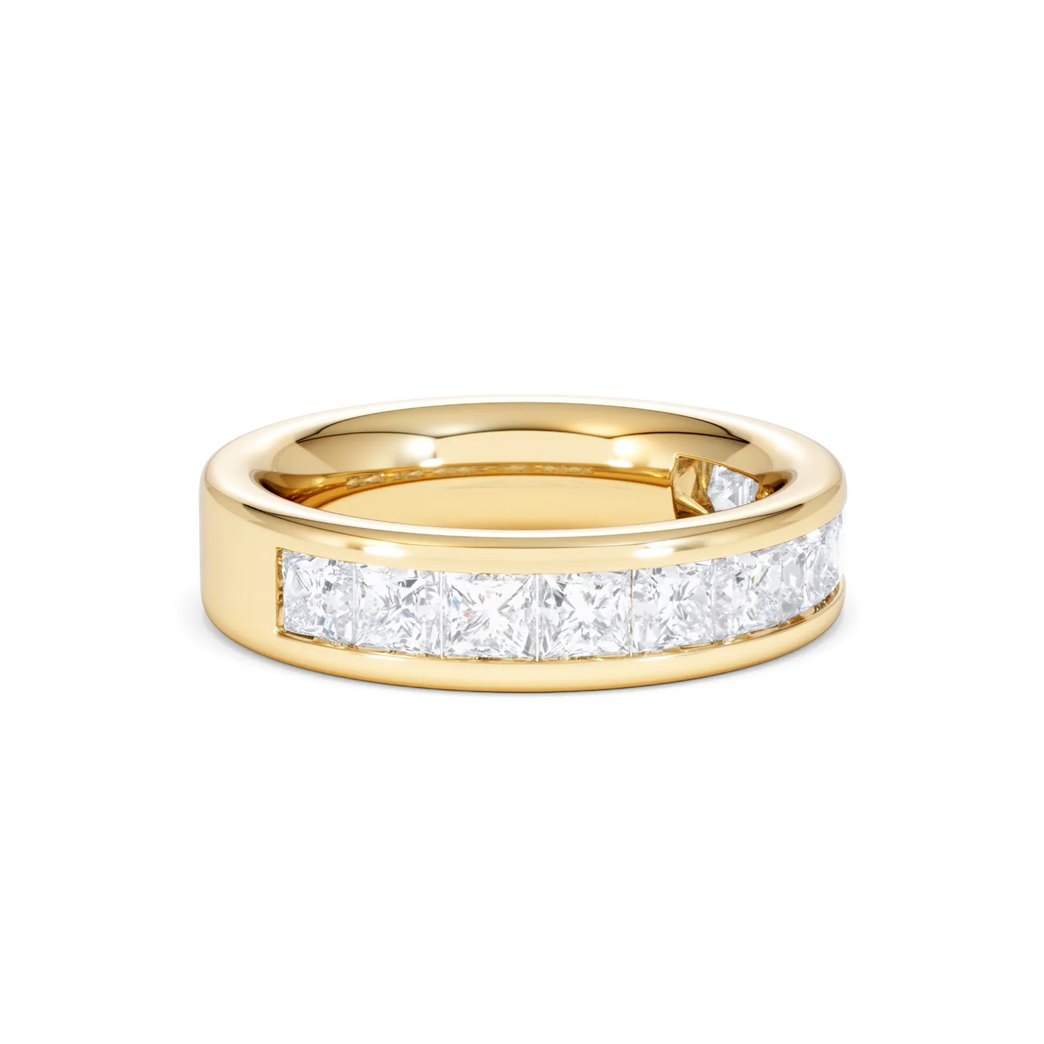 Eterna Lab Diamond Princess Cut Half Eternity Ring 2.00ct F/VS in 9K Gold - Image 20