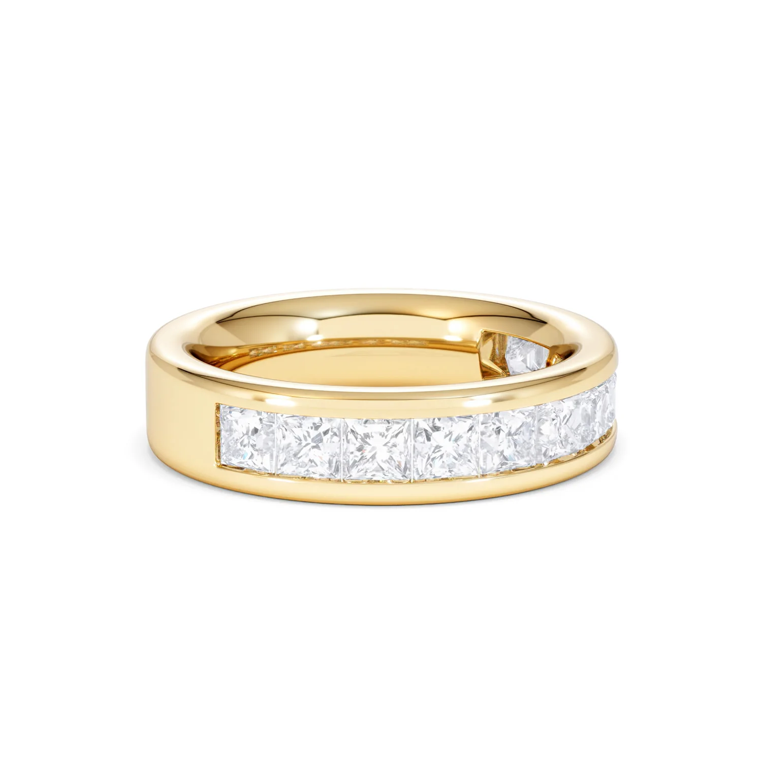 Eterna Lab Diamond Princess Cut Half Eternity Ring 2.00ct F/VS in 9K Gold - Image 21