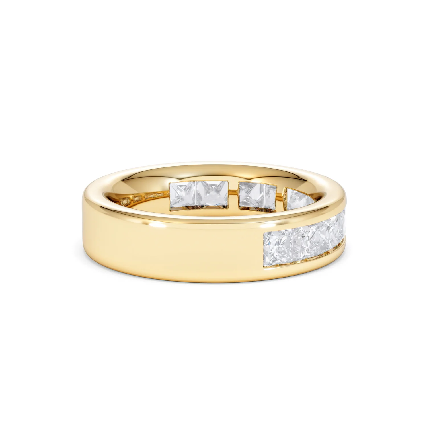 Eterna Lab Diamond Princess Cut Half Eternity Ring 2.00ct F/VS in 9K Gold - Image 35