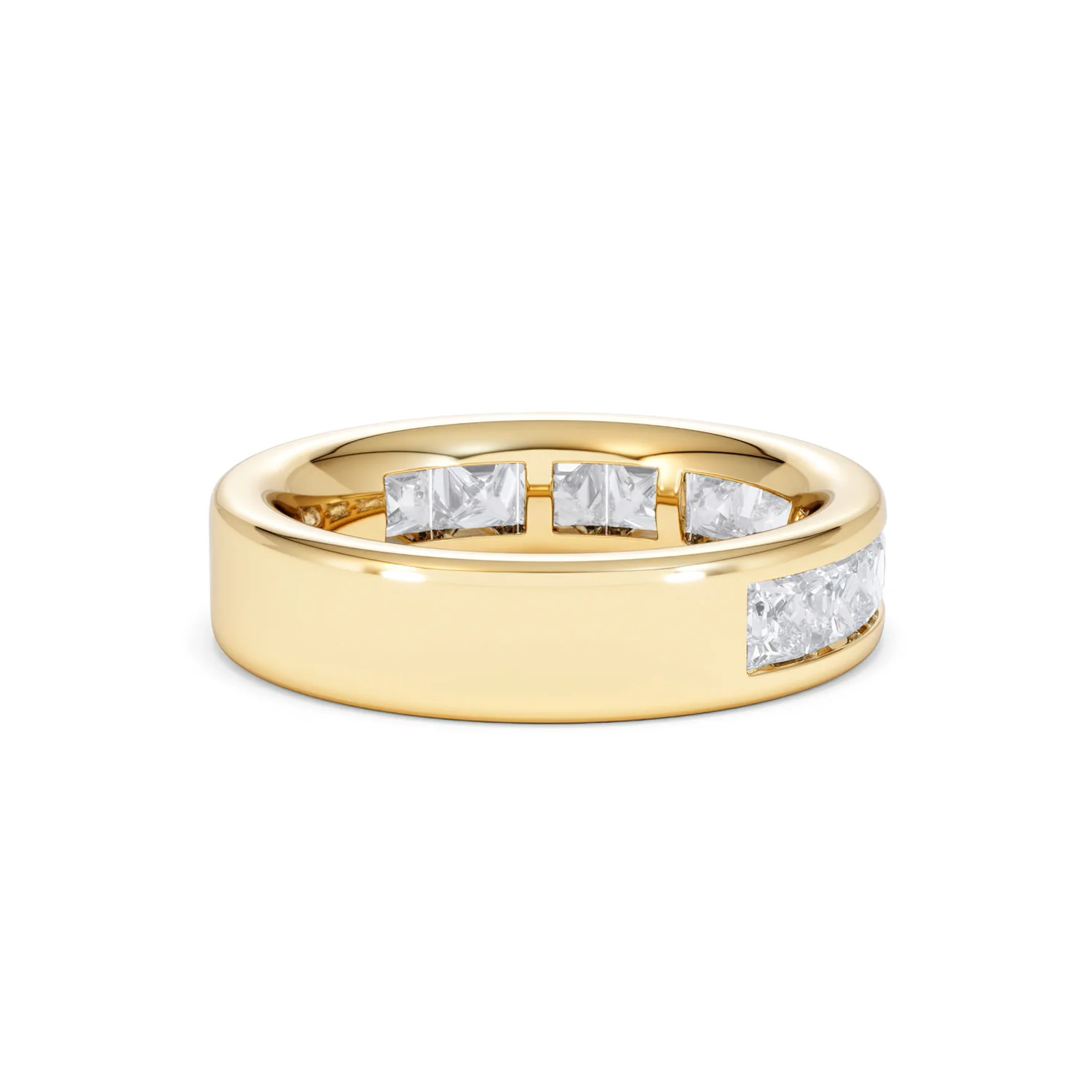Eterna Lab Diamond Princess Cut Half Eternity Ring 2.00ct F/VS in 9K Gold - Image 38