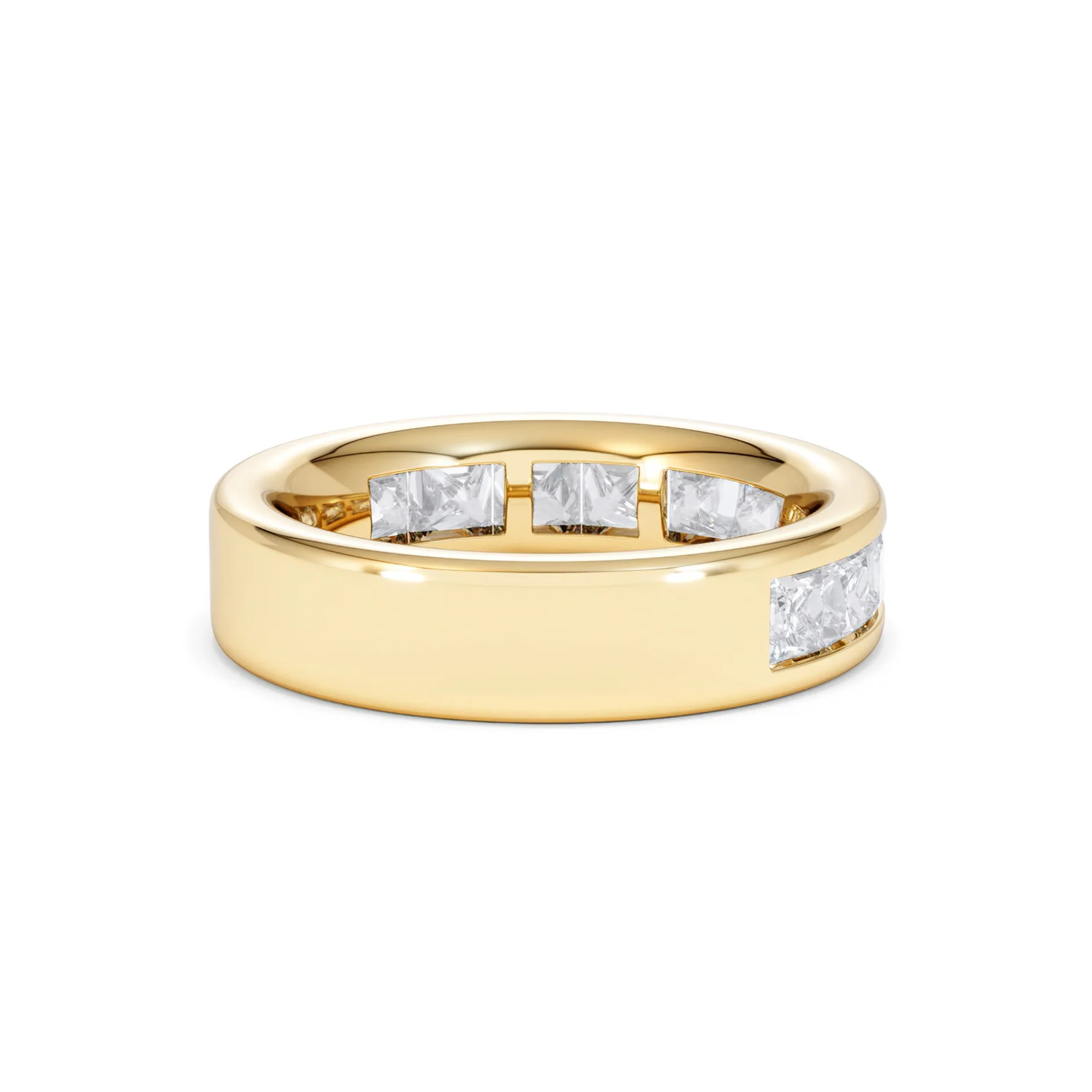 Eterna Lab Diamond Princess Cut Half Eternity Ring 2.00ct F/VS in 9K Gold - Image 39