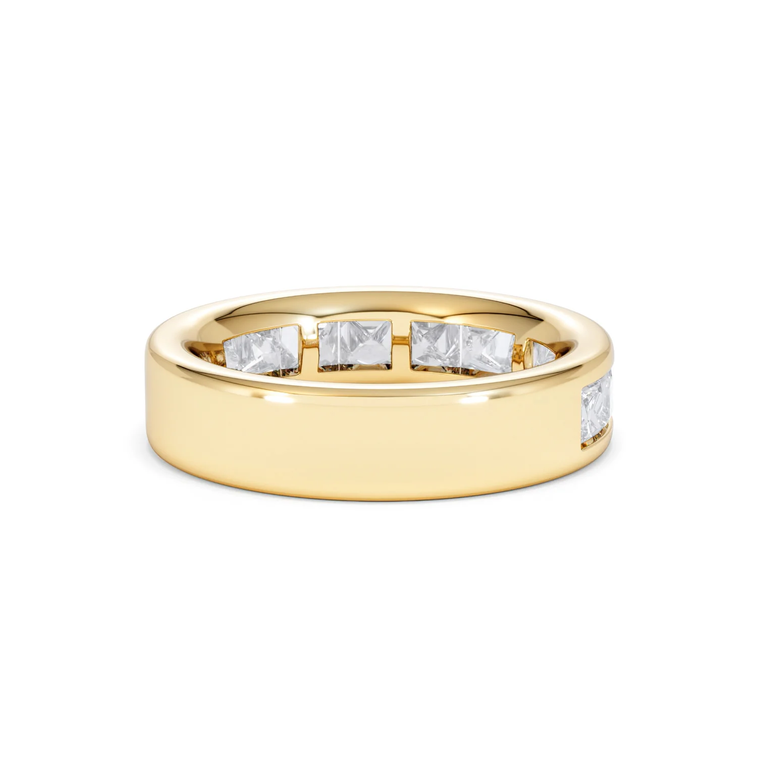 Eterna Lab Diamond Princess Cut Half Eternity Ring 2.00ct F/VS in 9K Gold - Image 43