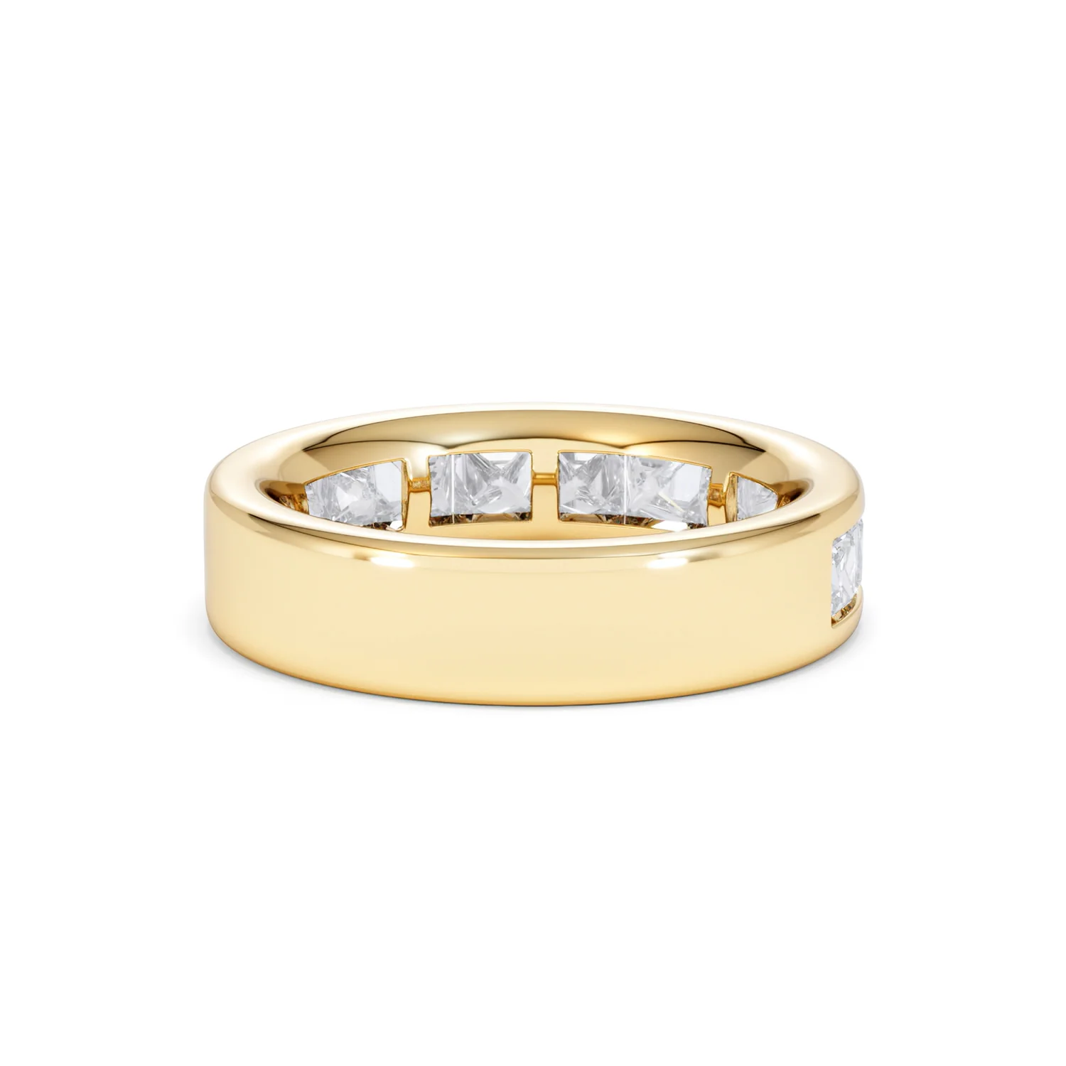 Eterna Lab Diamond Princess Cut Half Eternity Ring 2.00ct F/VS in 9K Gold - Image 44