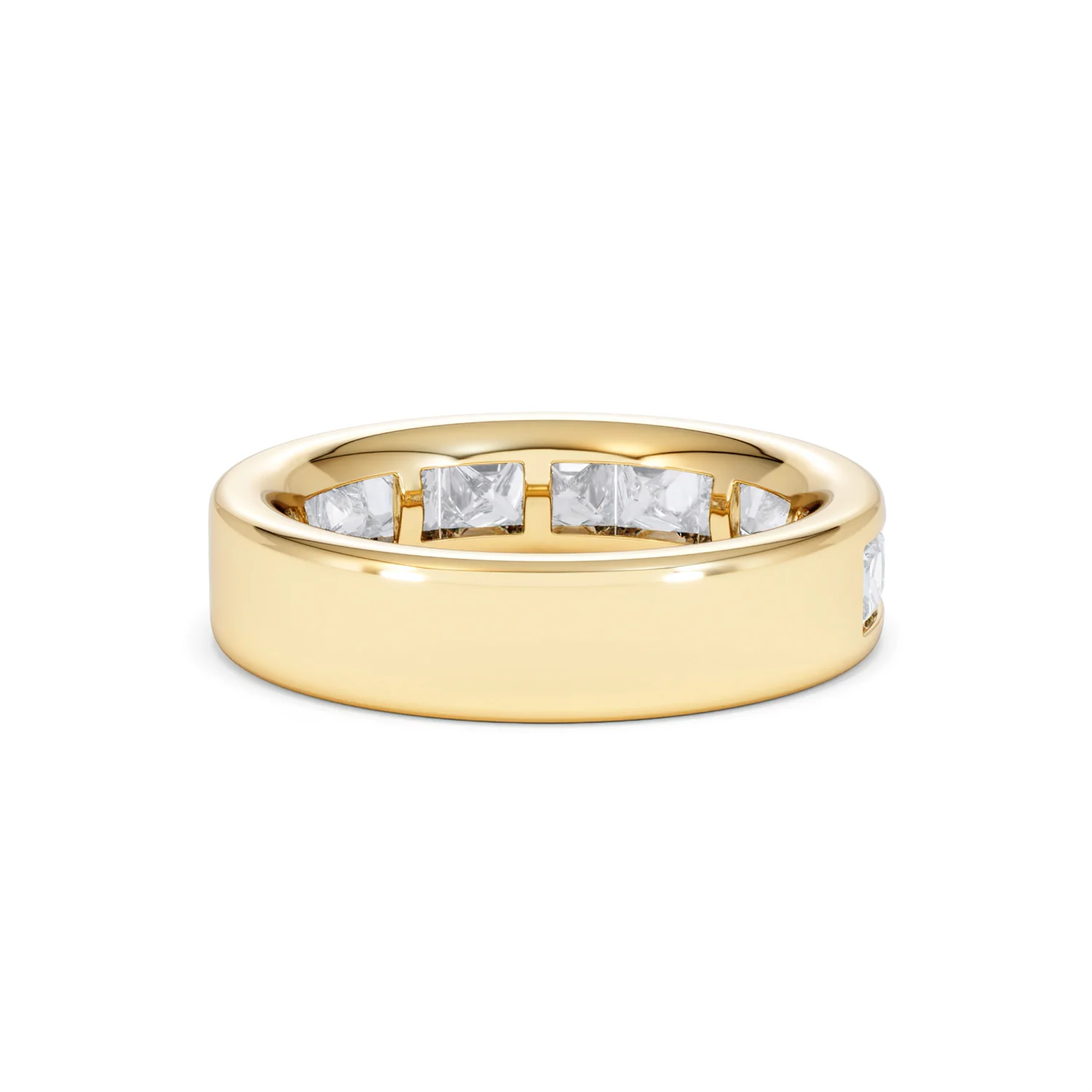 Eterna Lab Diamond Princess Cut Half Eternity Ring 2.00ct F/VS in 9K Gold - Image 45