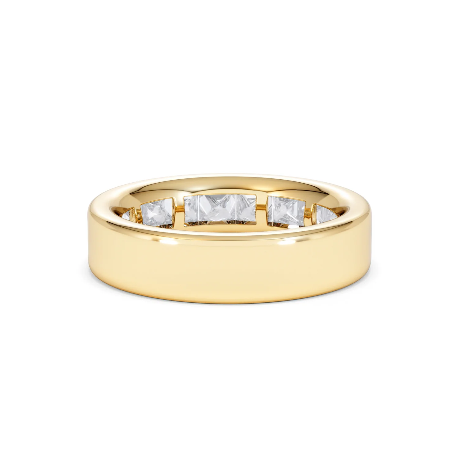 Eterna Lab Diamond Princess Cut Half Eternity Ring 2.00ct F/VS in 9K Gold - Image 51