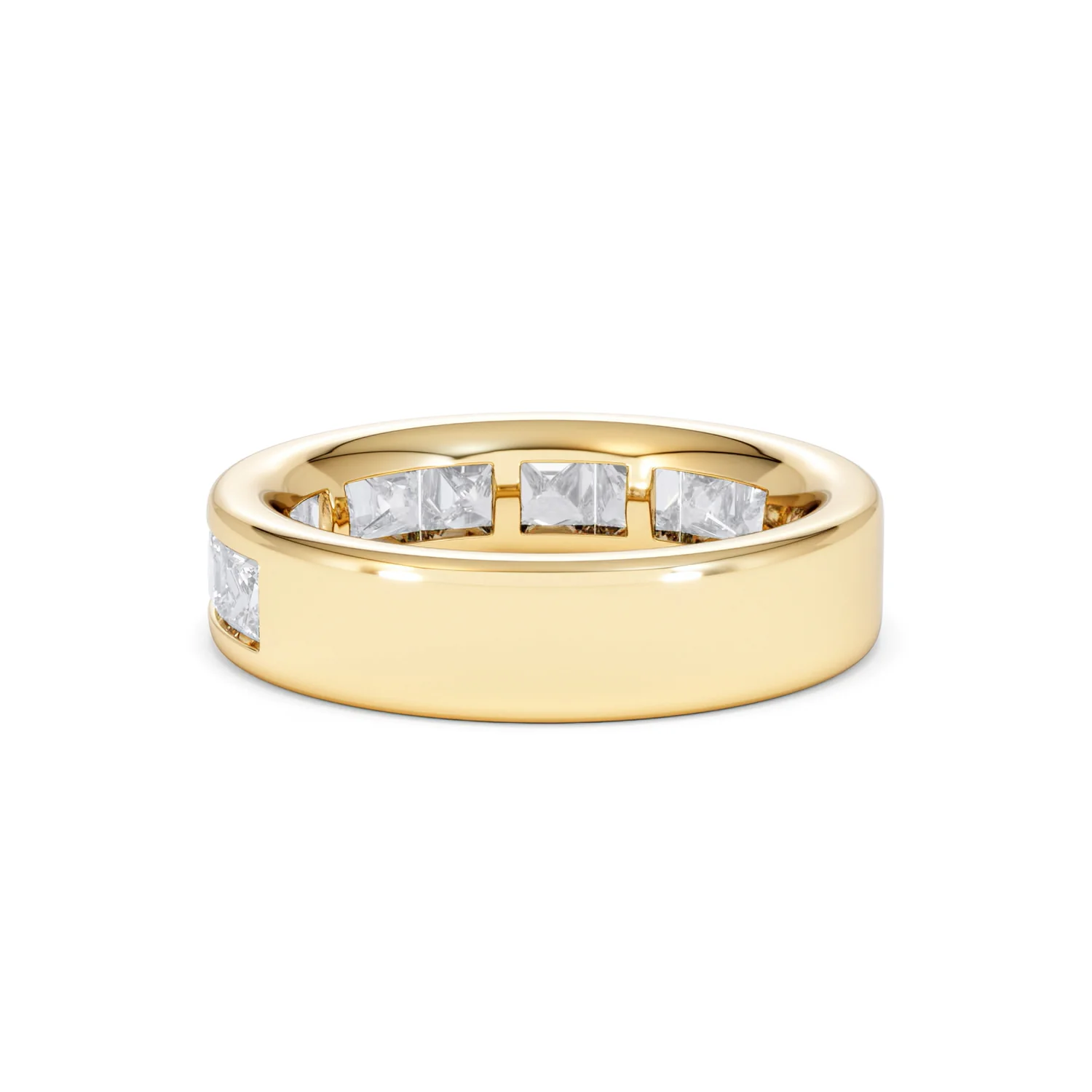 Eterna Lab Diamond Princess Cut Half Eternity Ring 2.00ct F/VS in 9K Gold - Image 57