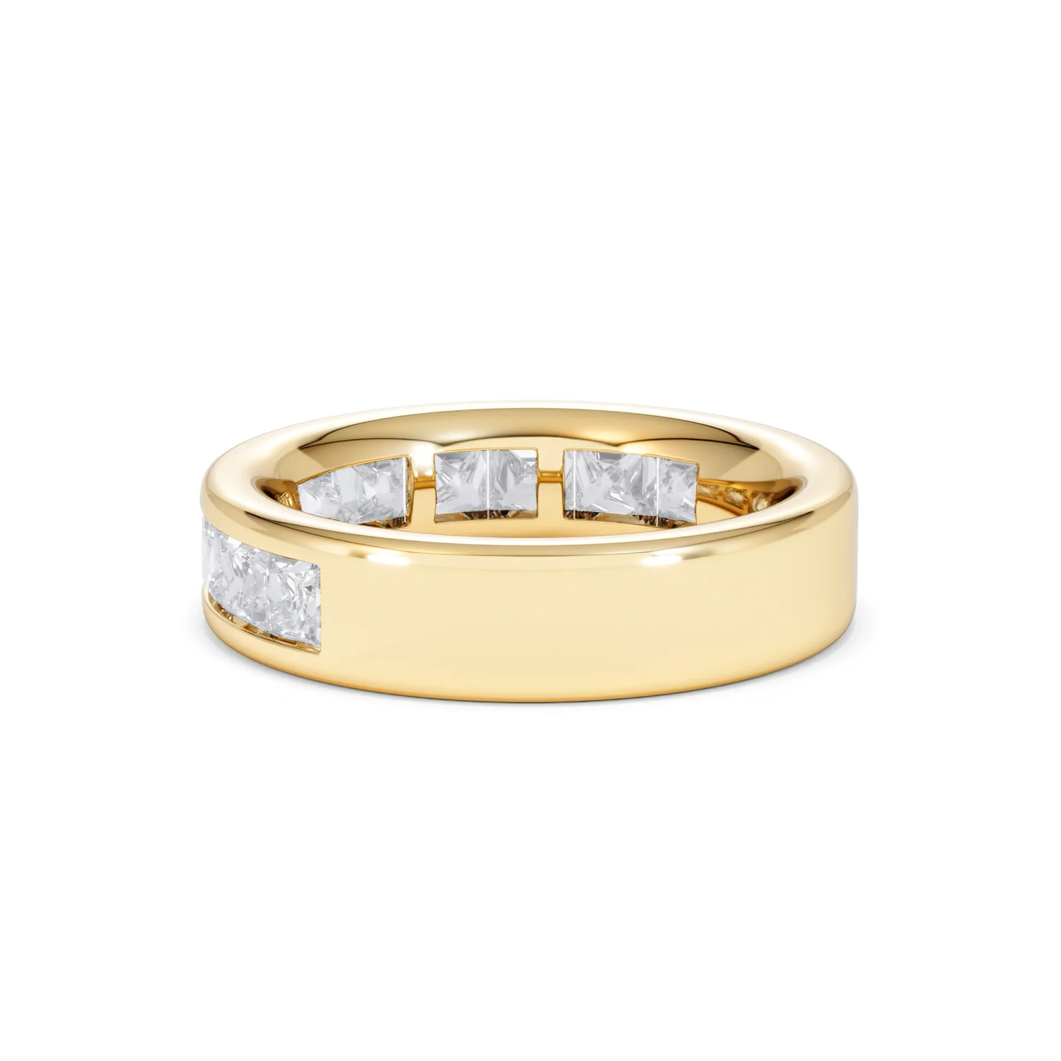 Eterna Lab Diamond Princess Cut Half Eternity Ring 2.00ct F/VS in 9K Gold - Image 61