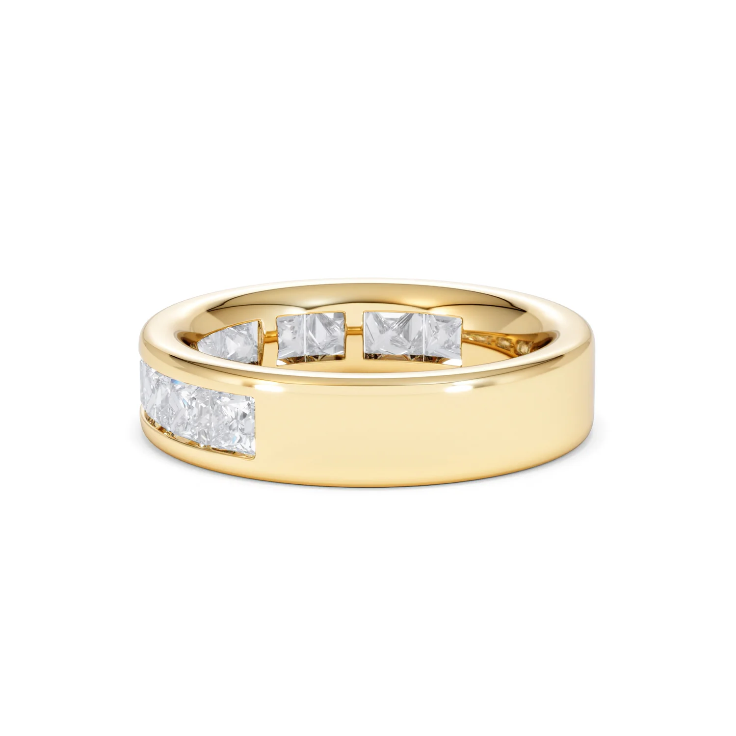Eterna Lab Diamond Princess Cut Half Eternity Ring 2.00ct F/VS in 9K Gold - Image 63