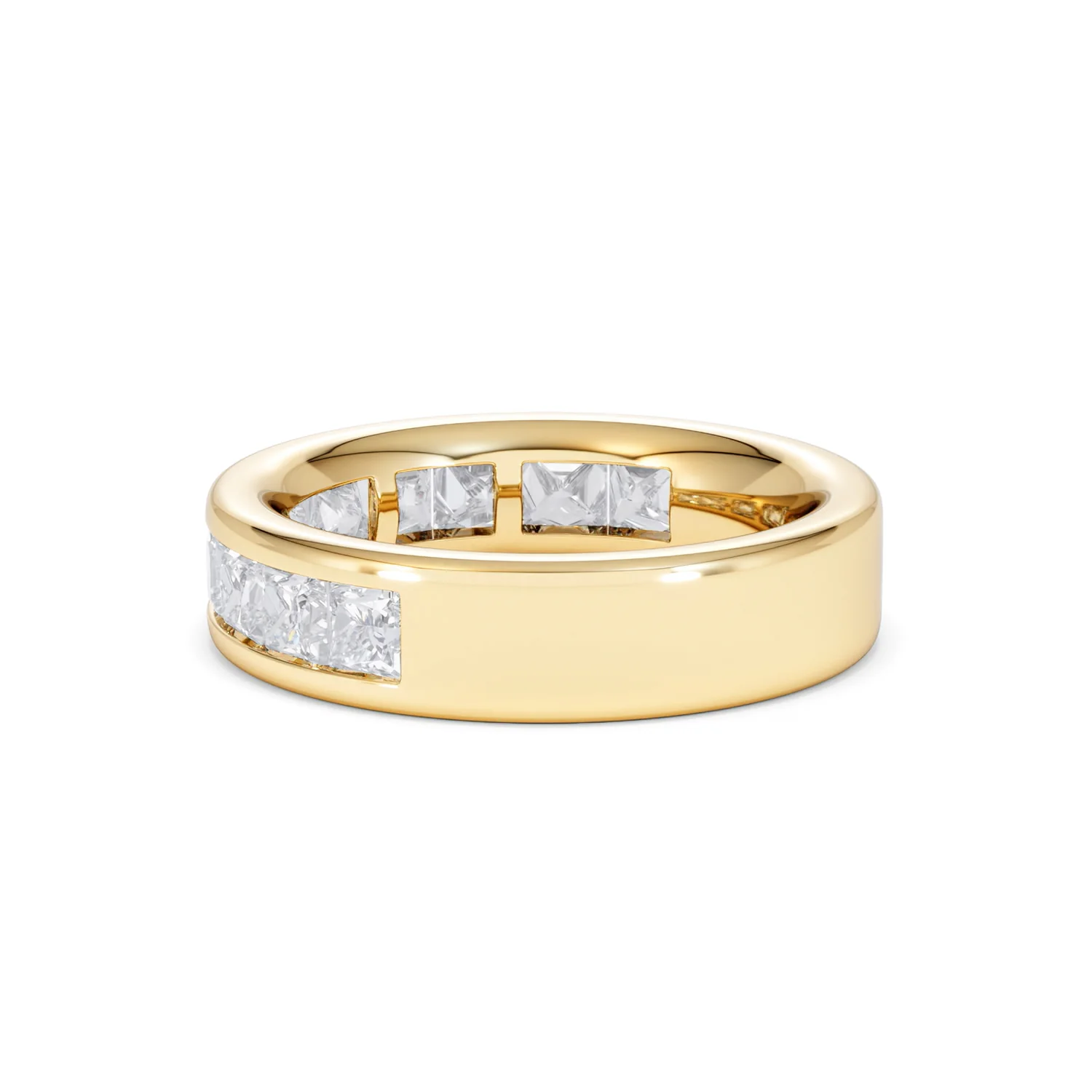 Eterna Lab Diamond Princess Cut Half Eternity Ring 2.00ct F/VS in 9K Gold - Image 64