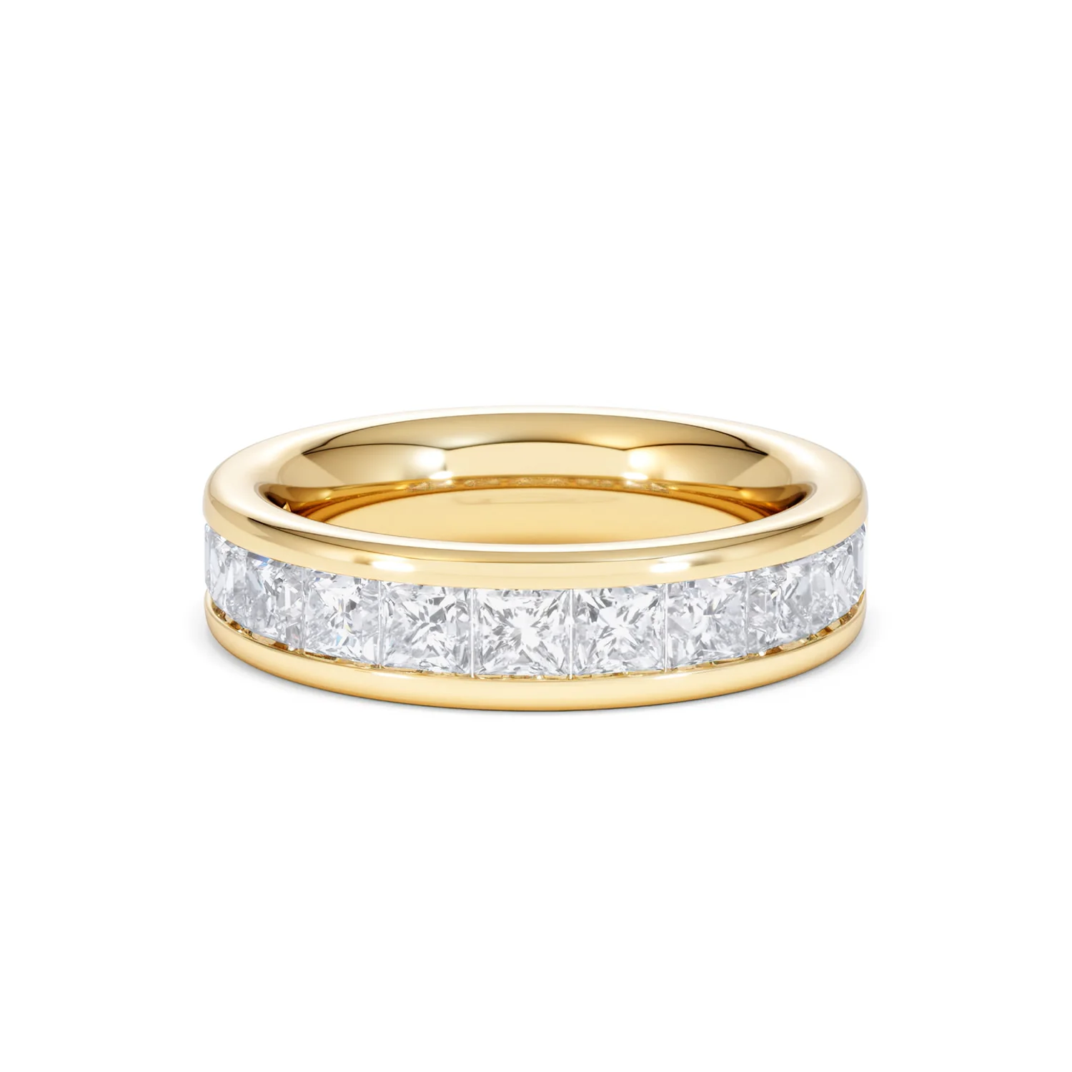 Eterna Lab Diamond Princess Cut Half Eternity Ring 2.00ct F/VS in 9K Gold - Image 89