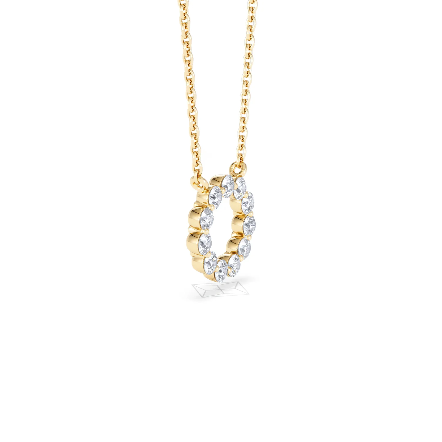 Lab Diamond Eternal Glow Circles Necklace 0.25ct in 18K Gold Vermeil - Image 25