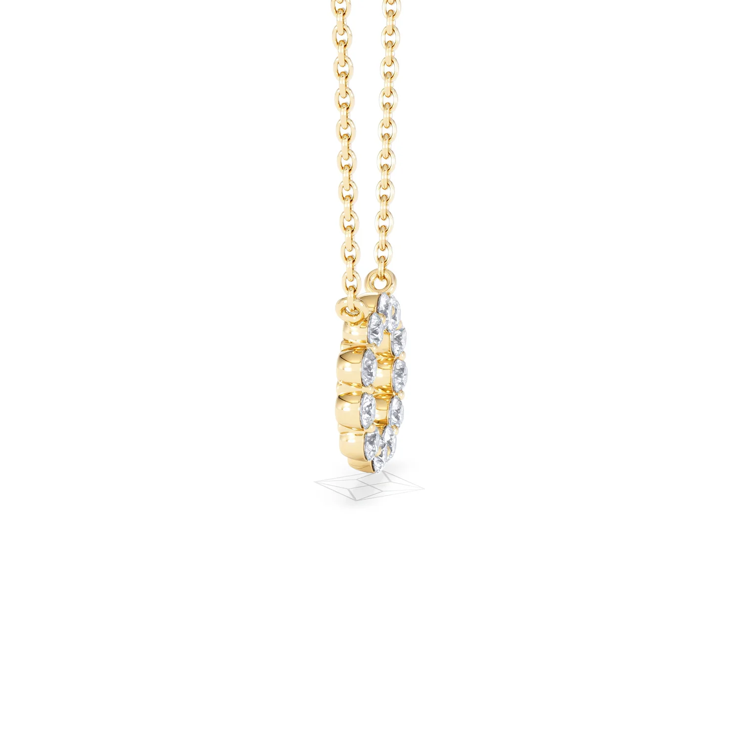 Lab Diamond Eternal Glow Circles Necklace 0.25ct in 18K Gold Vermeil - Image 29