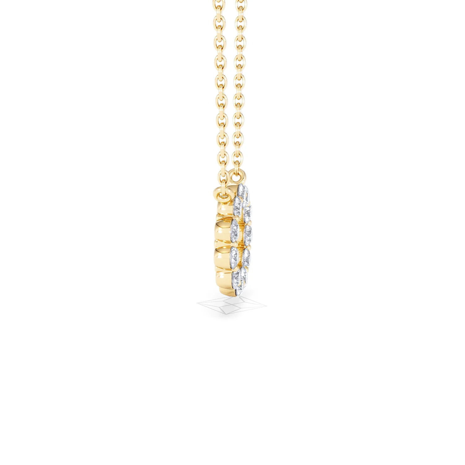 Lab Diamond Eternal Glow Circles Necklace 0.25ct in 18K Gold Vermeil - Image 30