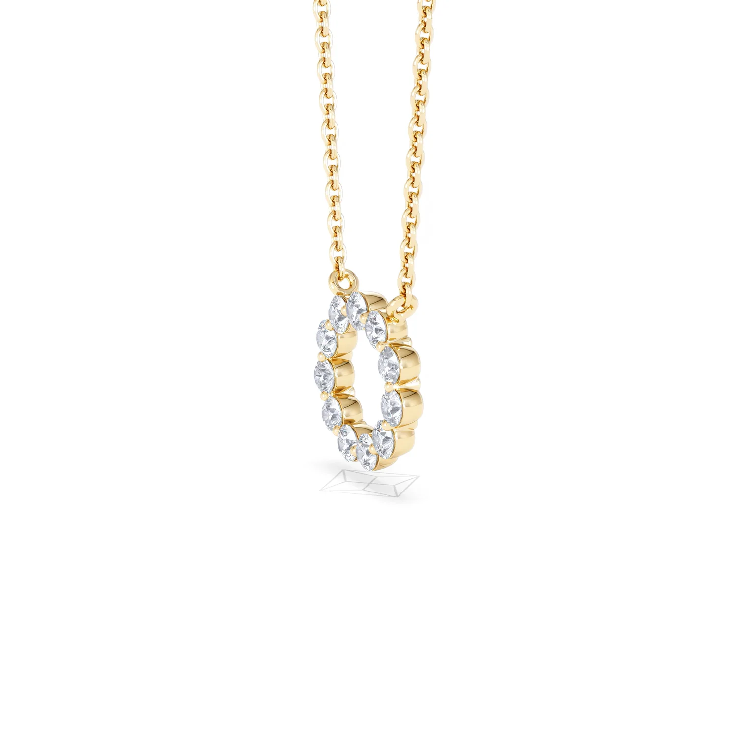 Lab Diamond Eternal Glow Circles Necklace 0.25ct in 18K Gold Vermeil - Image 78
