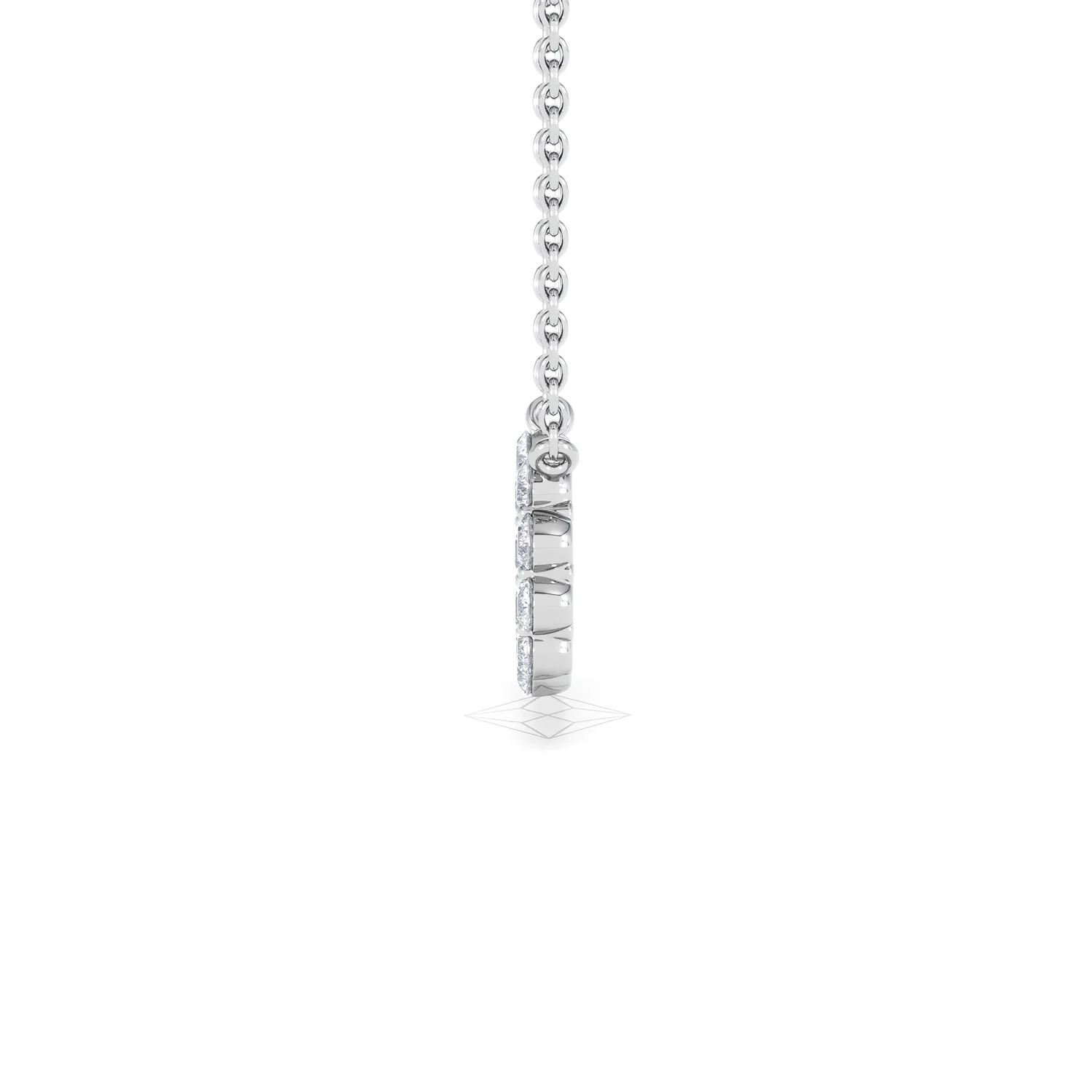 Lab Diamond Eternal Glow Circle Necklace 0.25ct in 925 Silver - Image 72