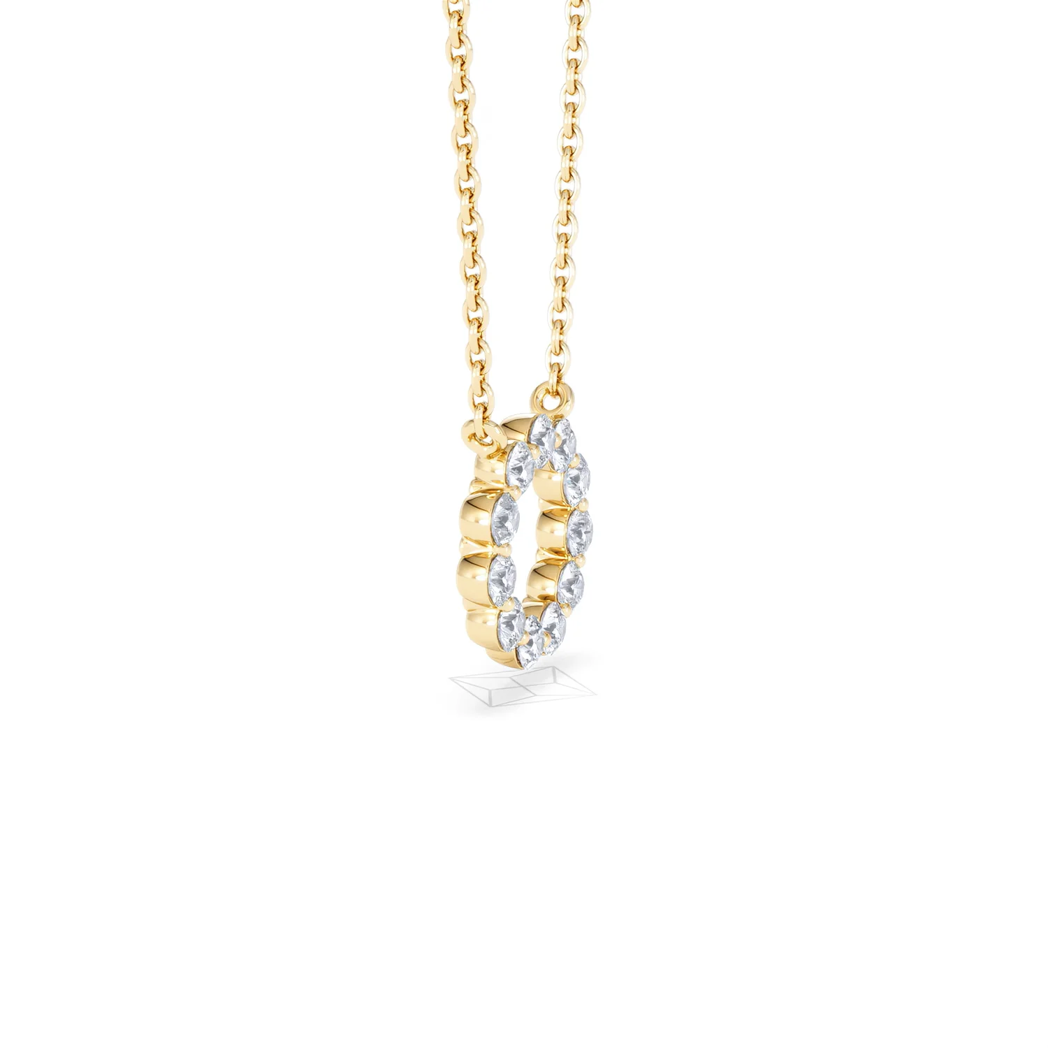 Lab Diamond Eternal Glow Circles Necklace 0.35ct in 18K Gold Vermeil - Image 26