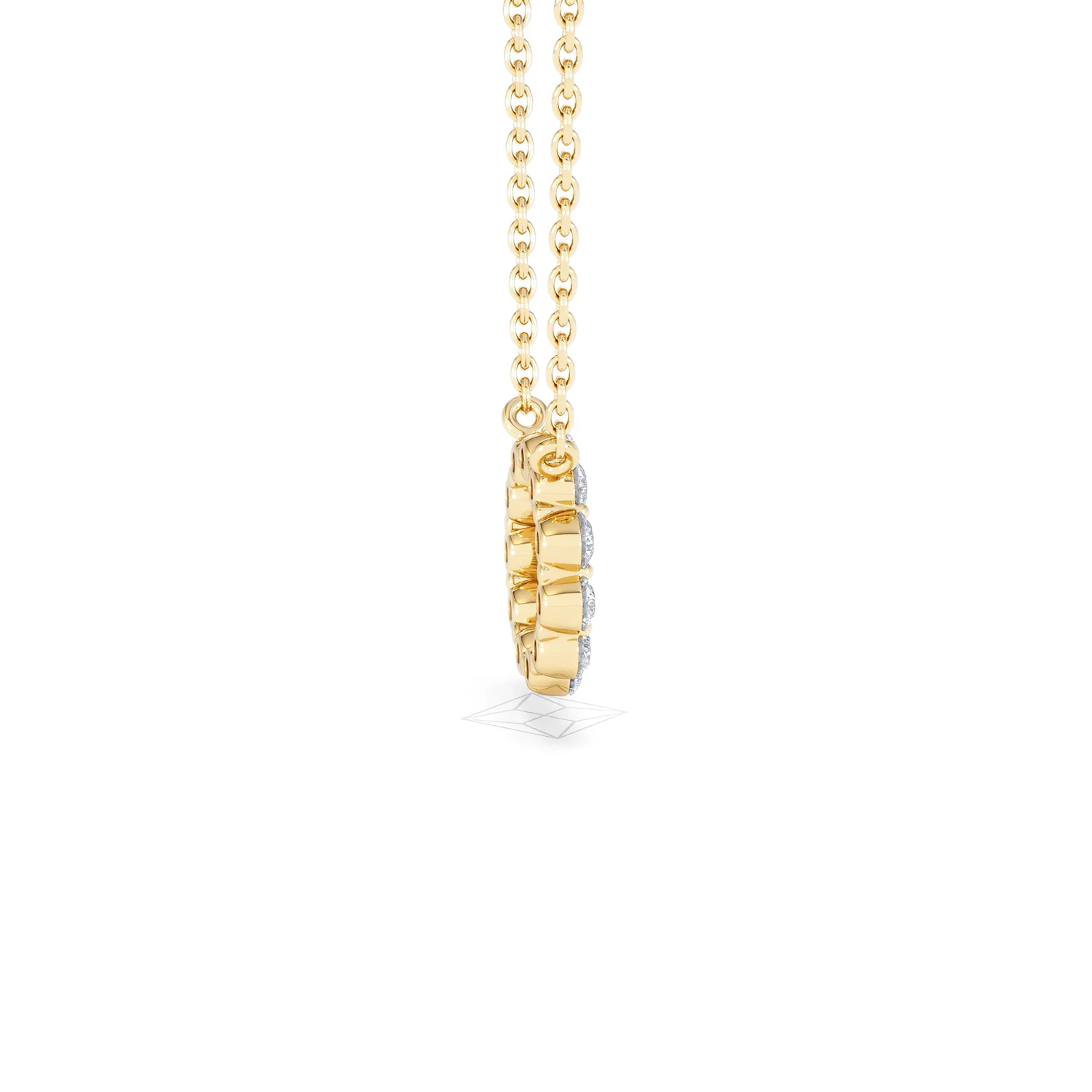 Lab Diamond Eternal Glow Circles Necklace 0.35ct in 18K Gold Vermeil - Image 33