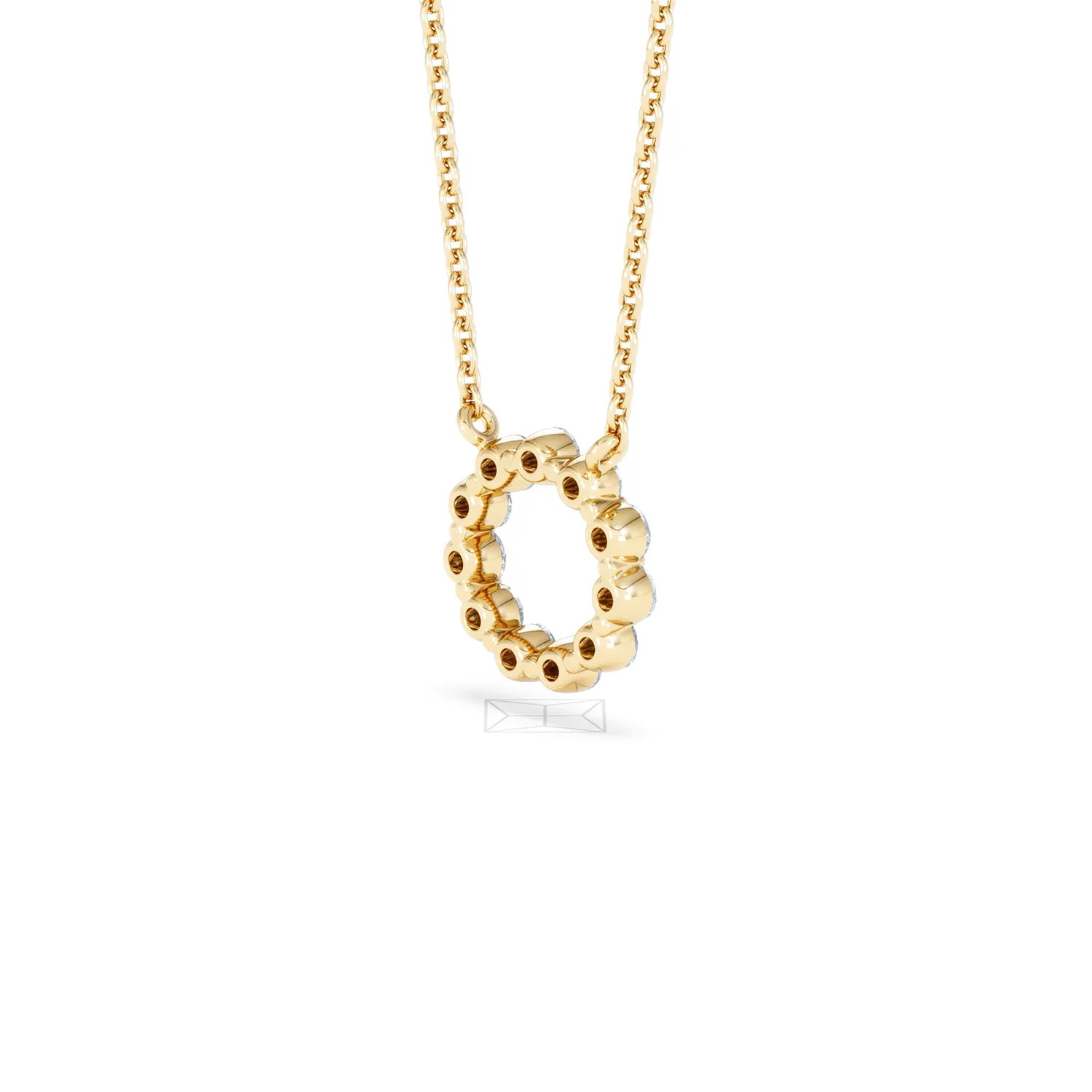 Lab Diamond Eternal Glow Circles Necklace 0.35ct in 18K Gold Vermeil - Image 41