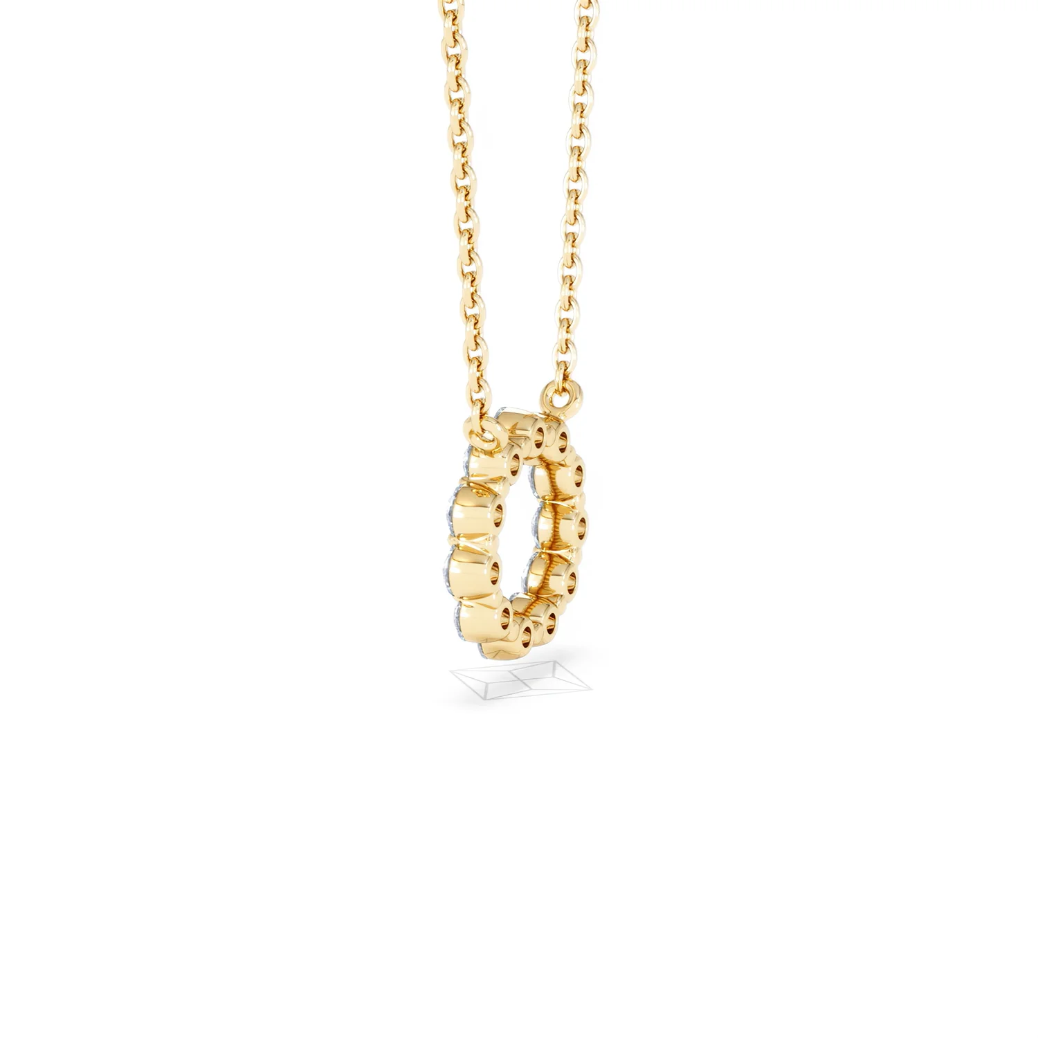 Lab Diamond Eternal Glow Circles Necklace 0.35ct in 18K Gold Vermeil - Image 65