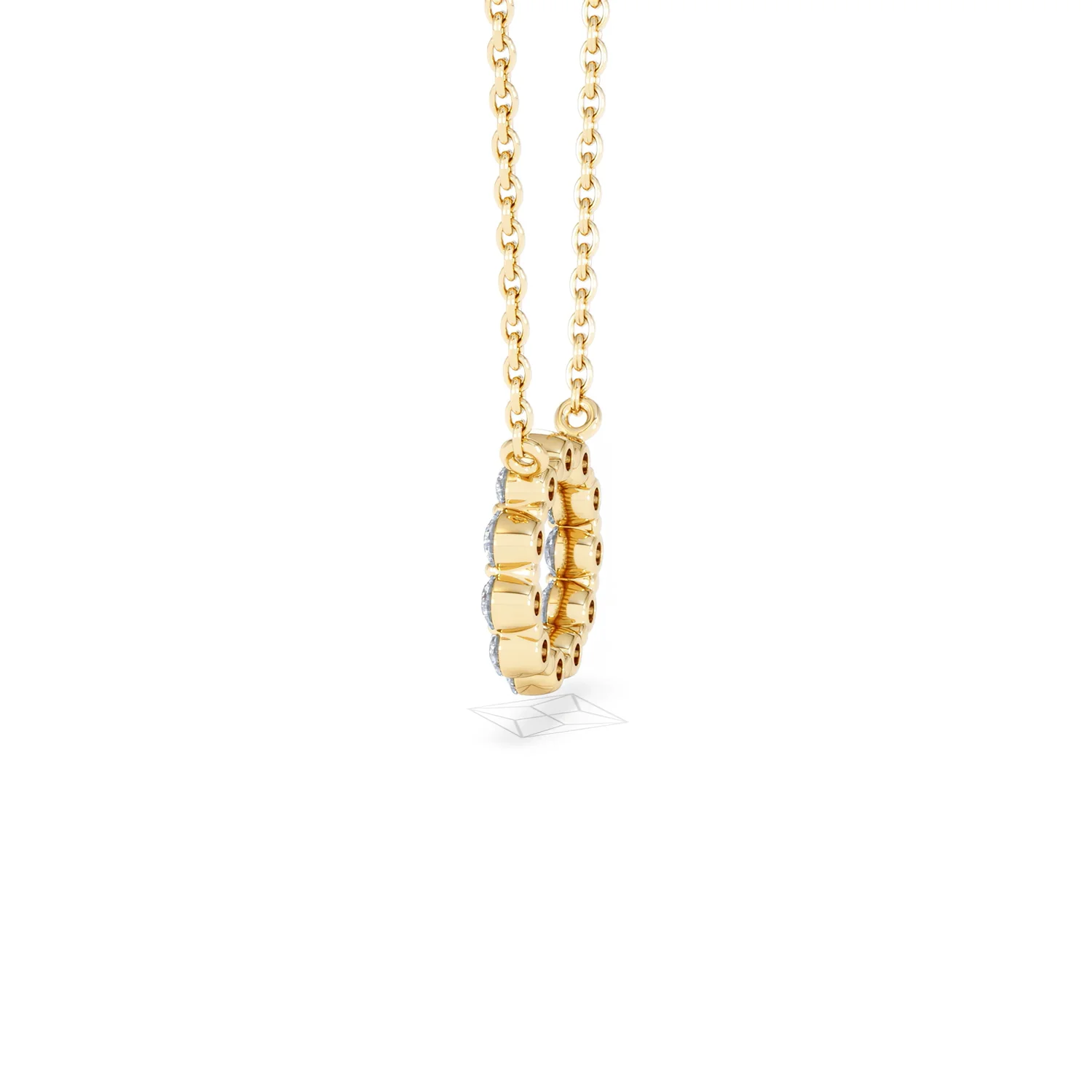 Lab Diamond Eternal Glow Circles Necklace 0.35ct in 18K Gold Vermeil - Image 67