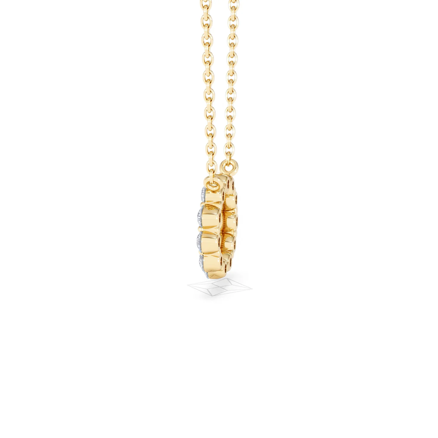 Lab Diamond Eternal Glow Circles Necklace 0.35ct in 18K Gold Vermeil - Image 68