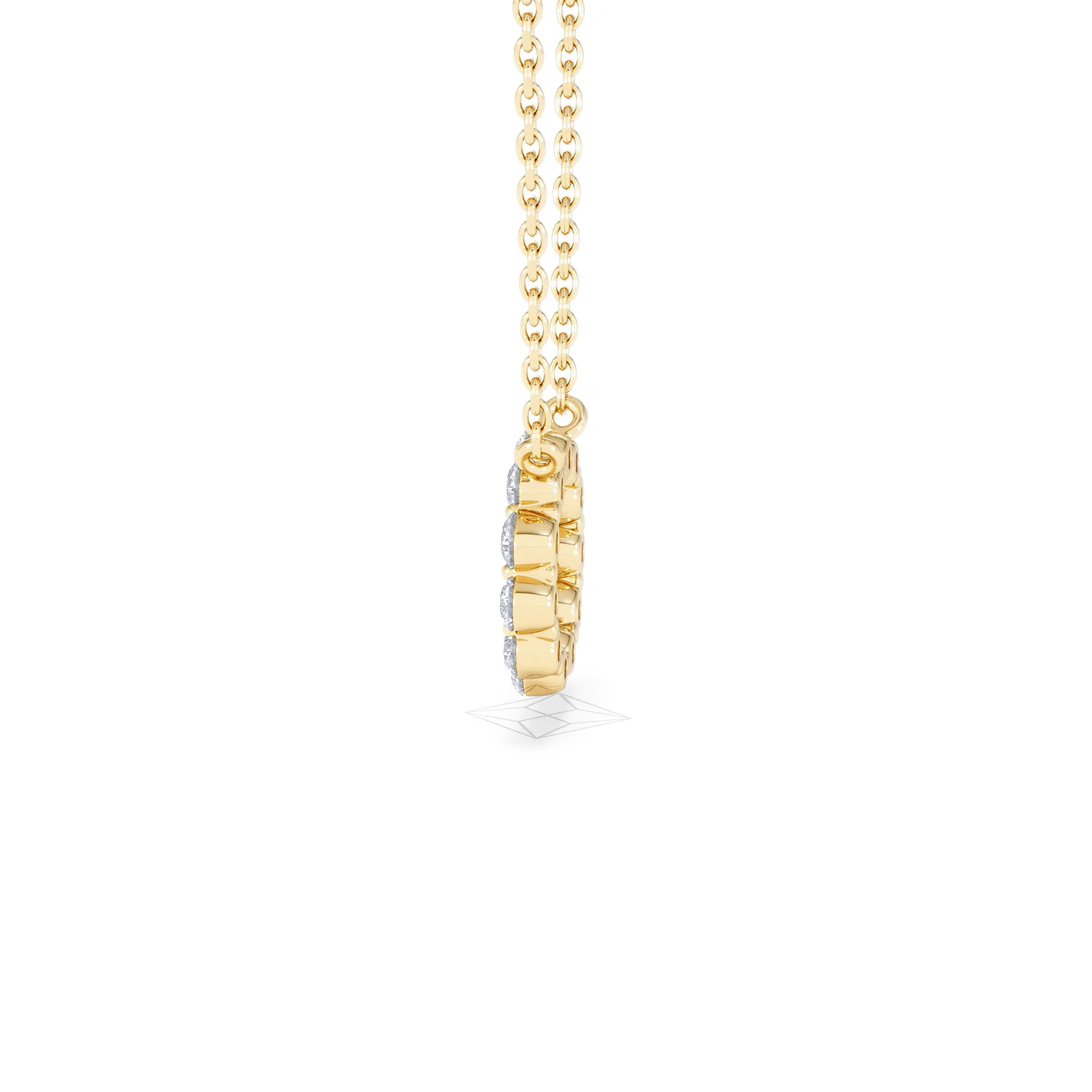 Lab Diamond Eternal Glow Circles Necklace 0.35ct in 18K Gold Vermeil - Image 69
